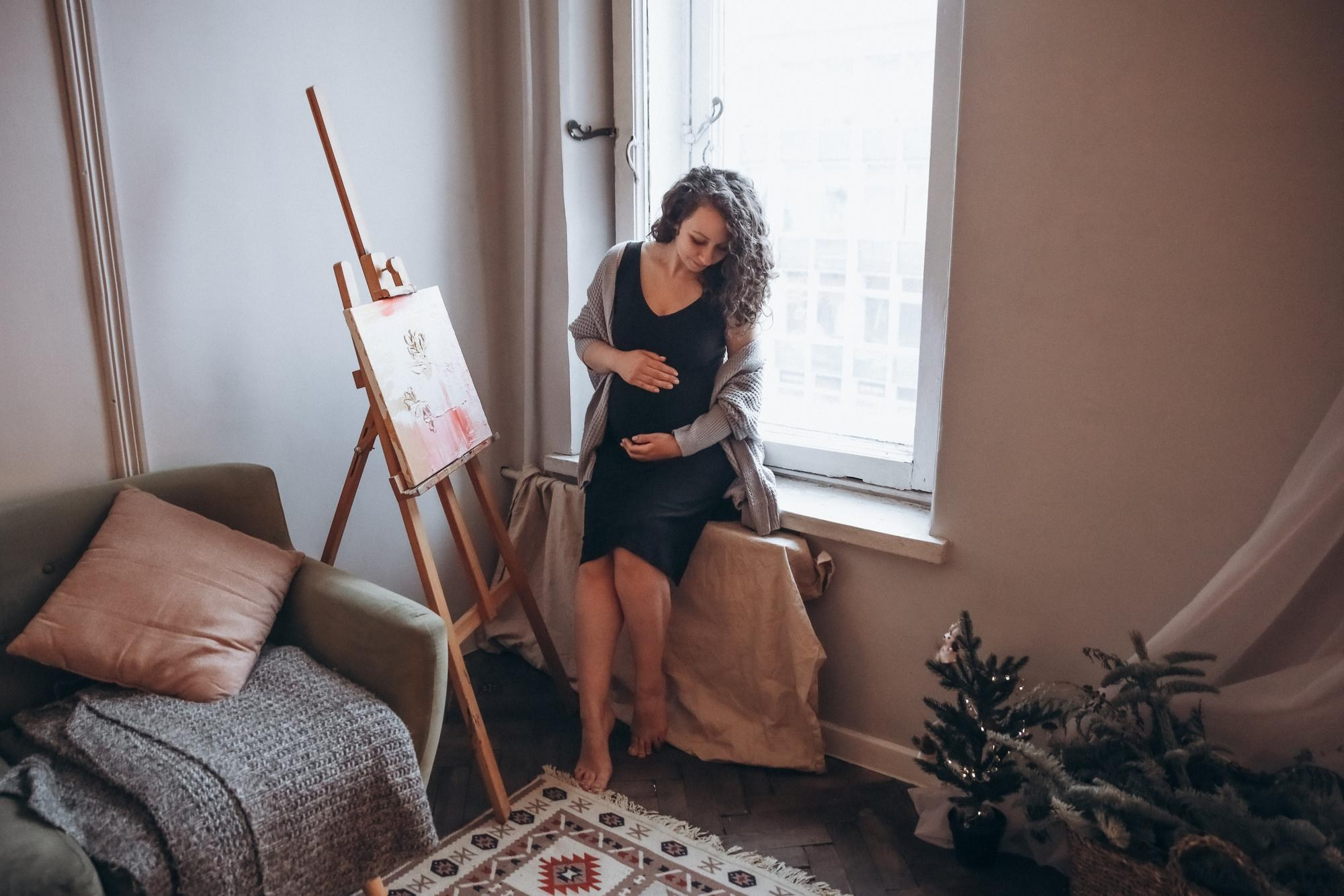 Беременность. Семейный фотограф и фотограф новорожденных в Санкт-Петербурге Алевтина