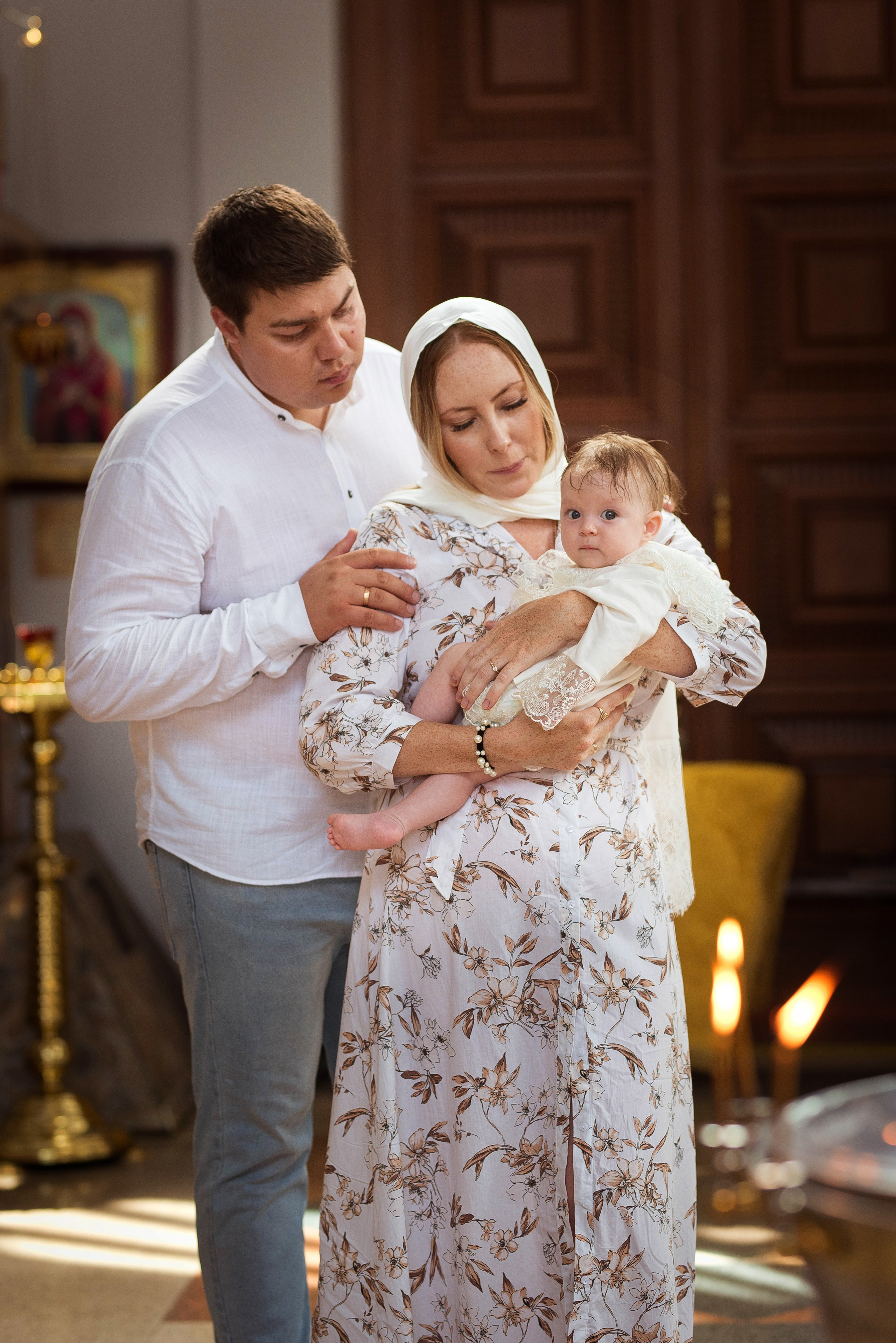 Крещение Варвары. Свадебный и семейный фотограф Яна Стражева. Волгоград, Москва