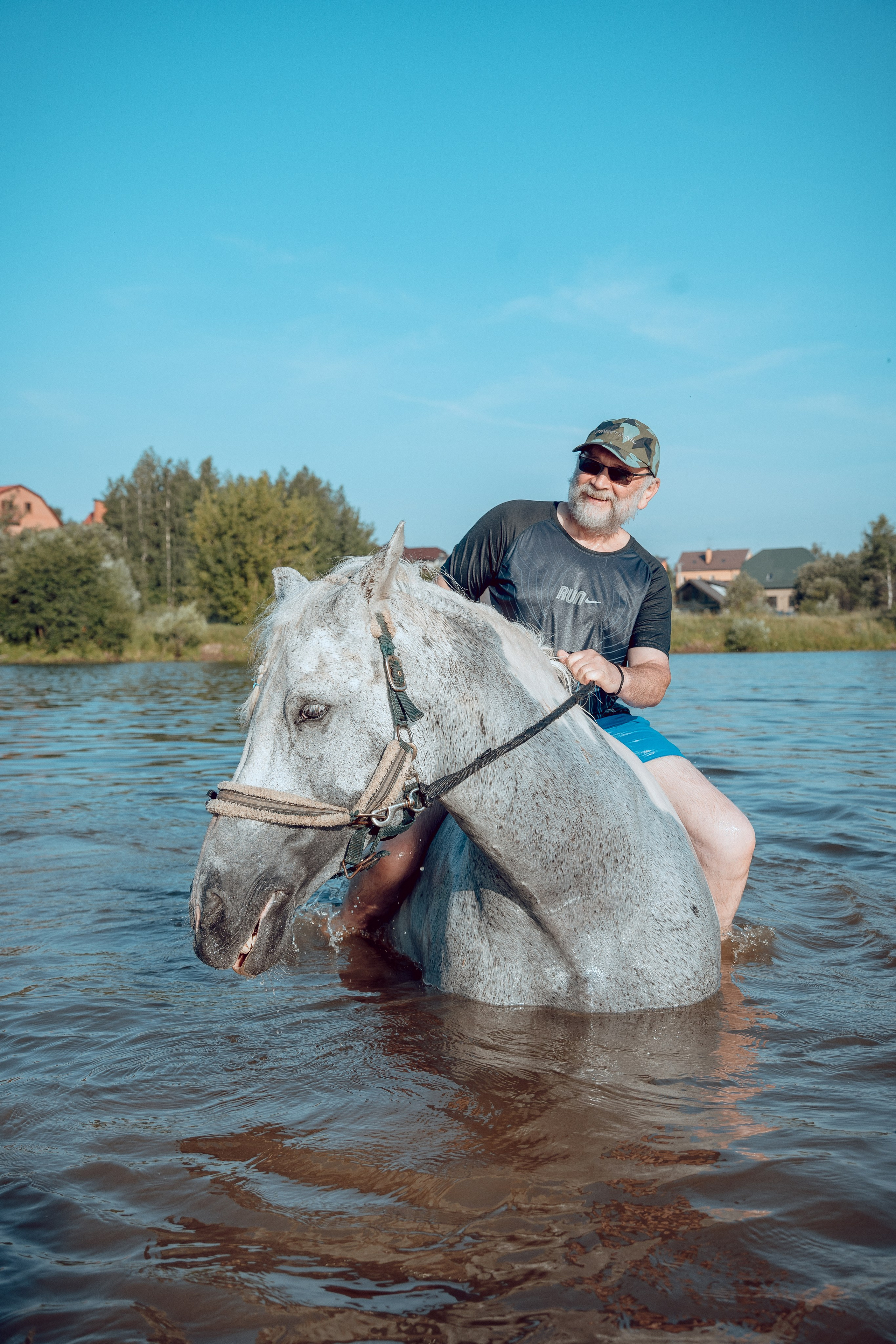 Купание лошадей 05.07.2024. Портретный и семейный фотограф в Москве/Видное