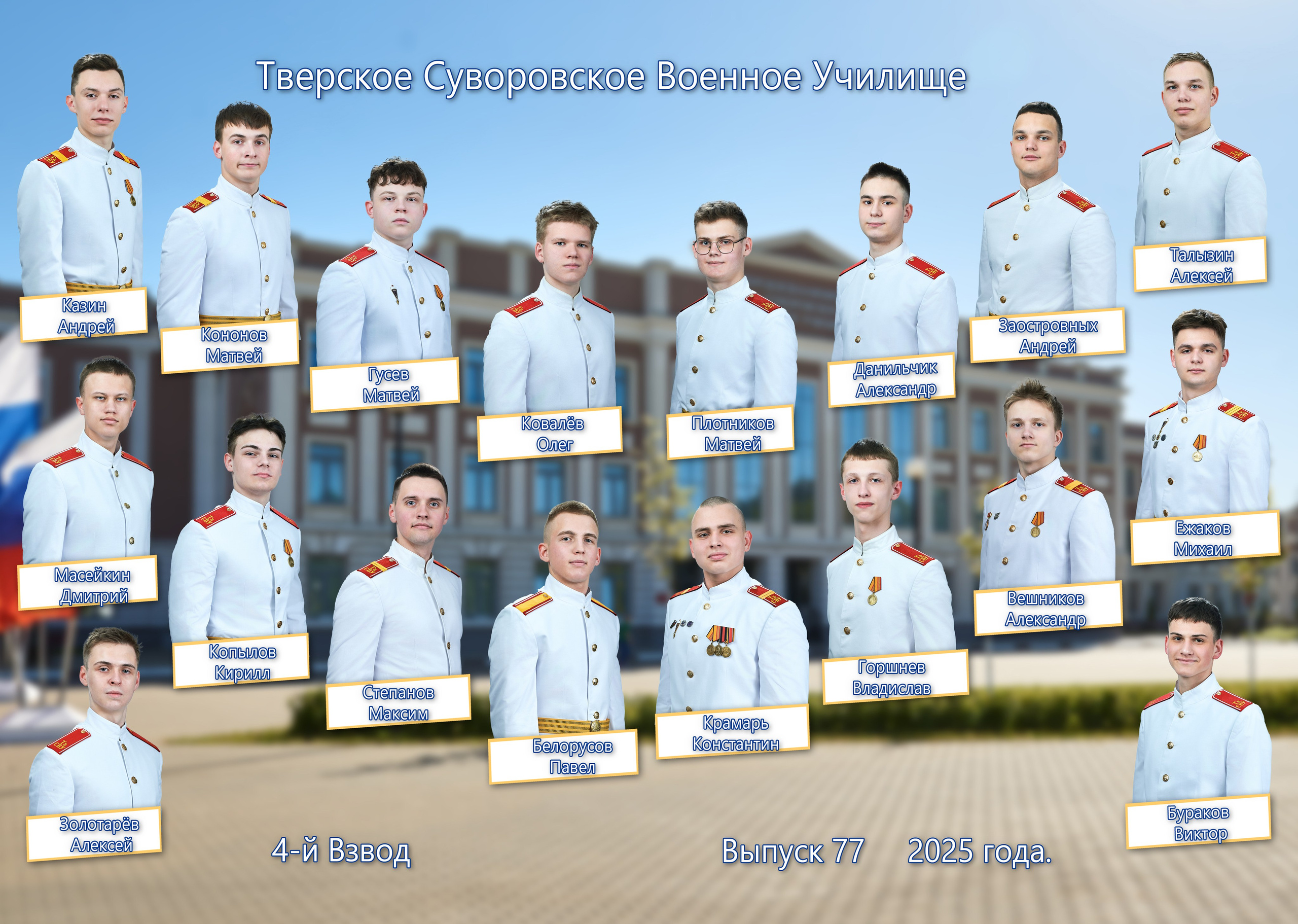 Выпуск 77 Рота 6 2025 год. Портретный фотограф в Твери Дмитрий Козьминых