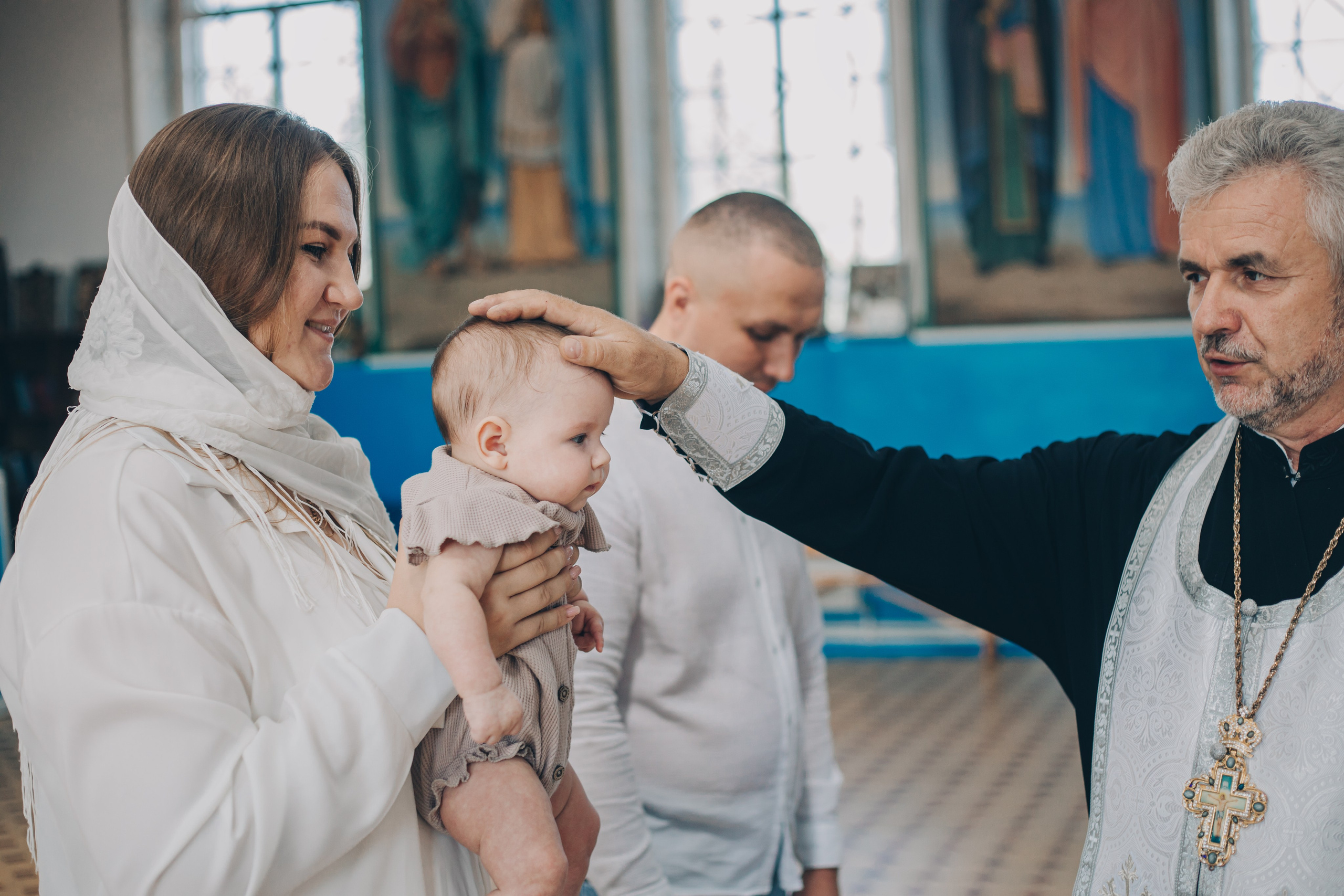 Фотосессия таинство крещения в Тихорецке. Свадебный и семейный фотограф в Краснодарском крае Мария Данилкина