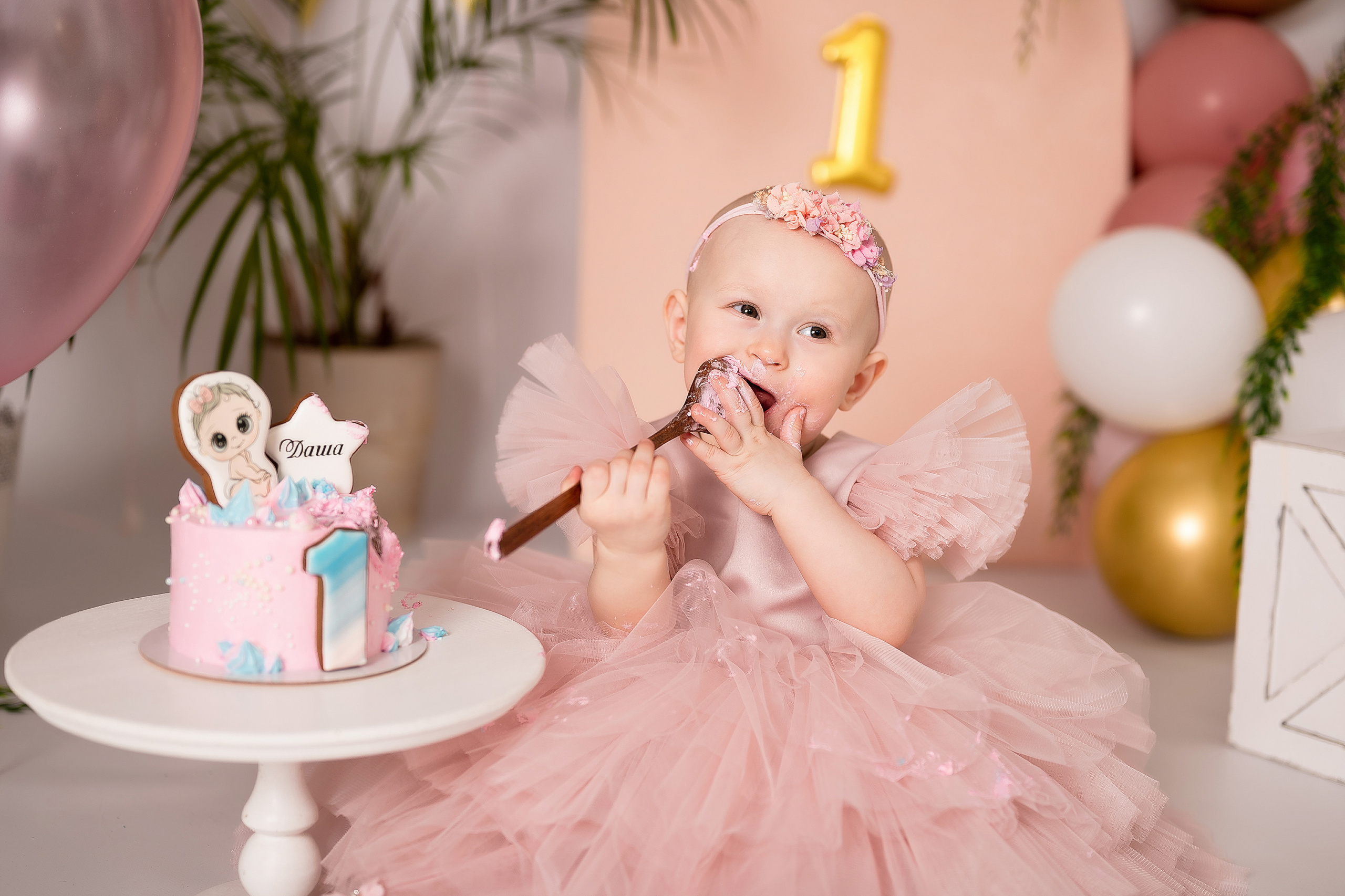 Дарья. Первый годик. Детский и семейный фотограф в Красноярске. Фотосессии новорожденных малышей до 1 месяца
