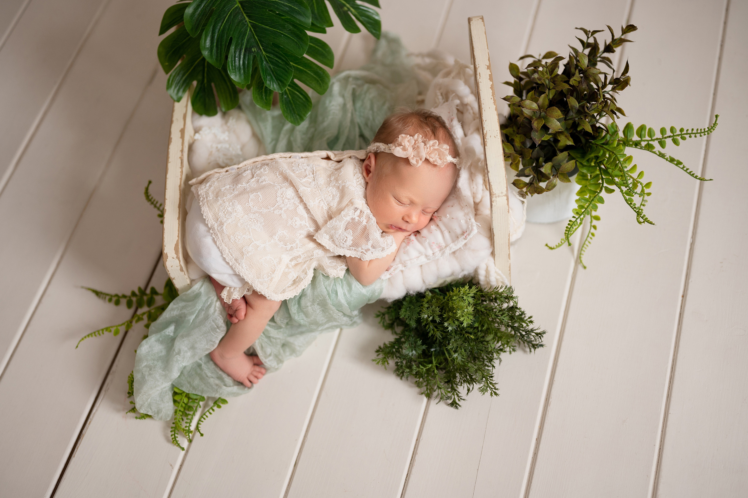 Малышка Ева. Один месяц. Первый месяц жизни. Детский и семейный фотограф в Красноярске. Фотосессии новорожденных малышей до 1 месяца