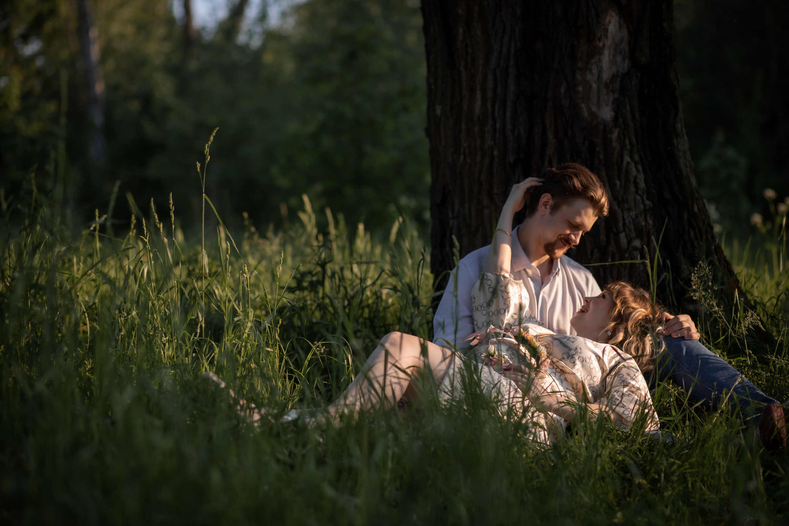 Сказочная фотосессия беременности в лесу. Екатерина Новикова — семейный и свадебный фотограф. Москва, МО