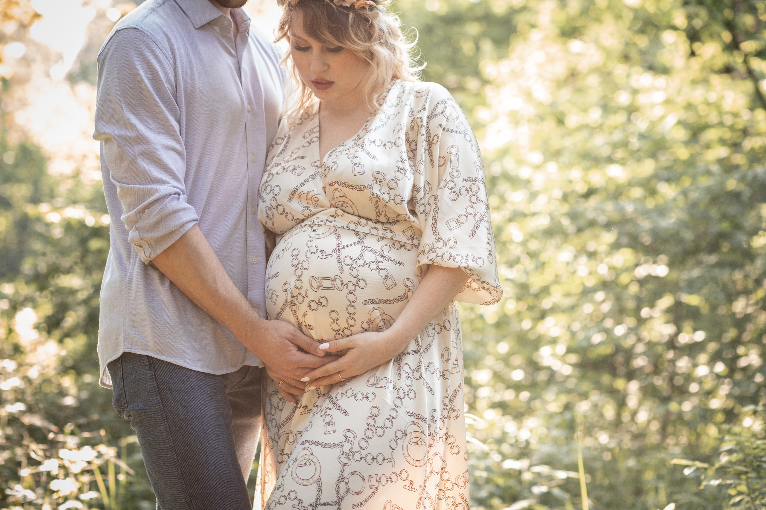 Сказочная фотосессия беременности в лесу. Екатерина Новикова — семейный и свадебный фотограф. Москва, МО