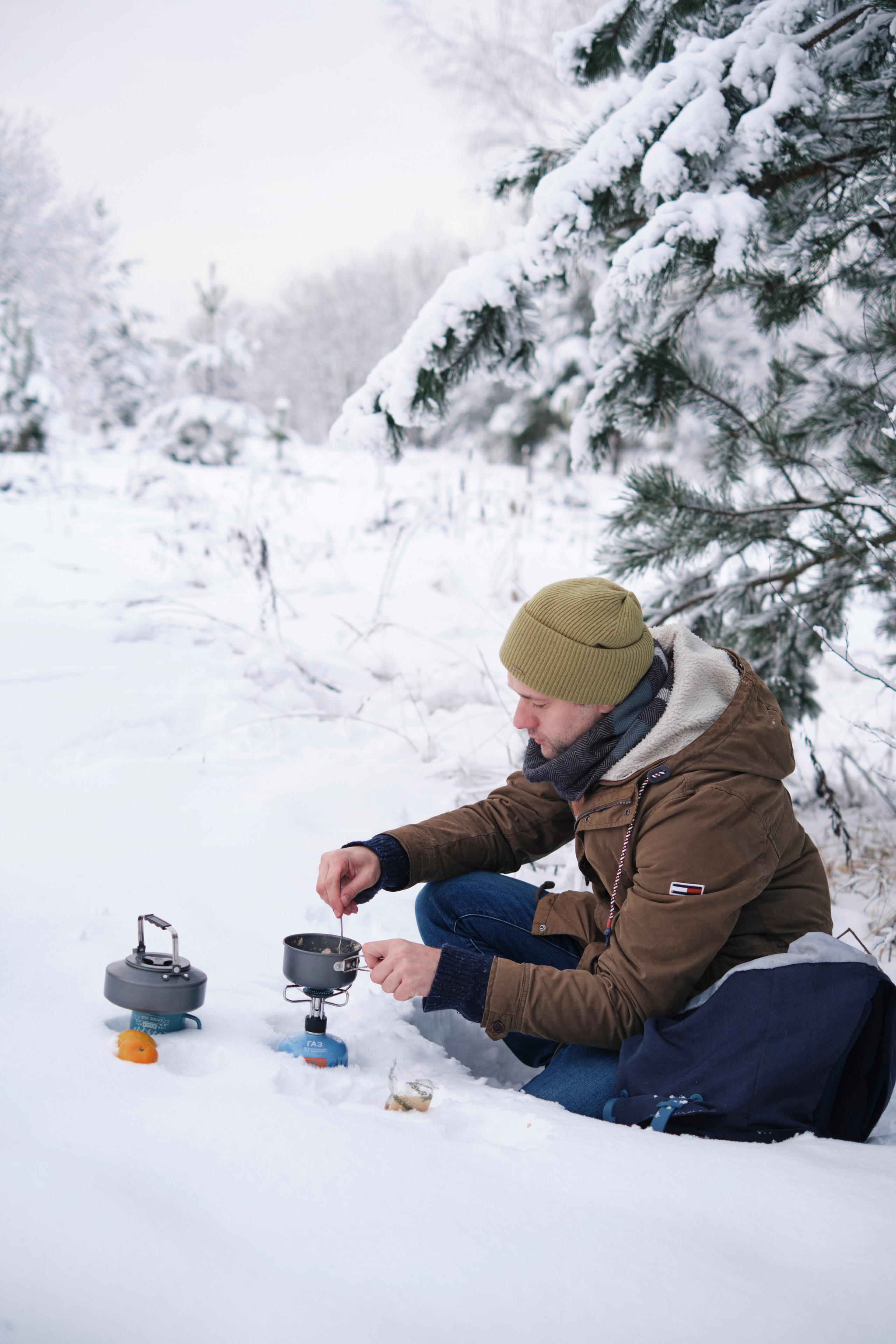 Зимняя фотосессия с вкусной едой на горелочке. Елена Павленко. Фотограф. Москва