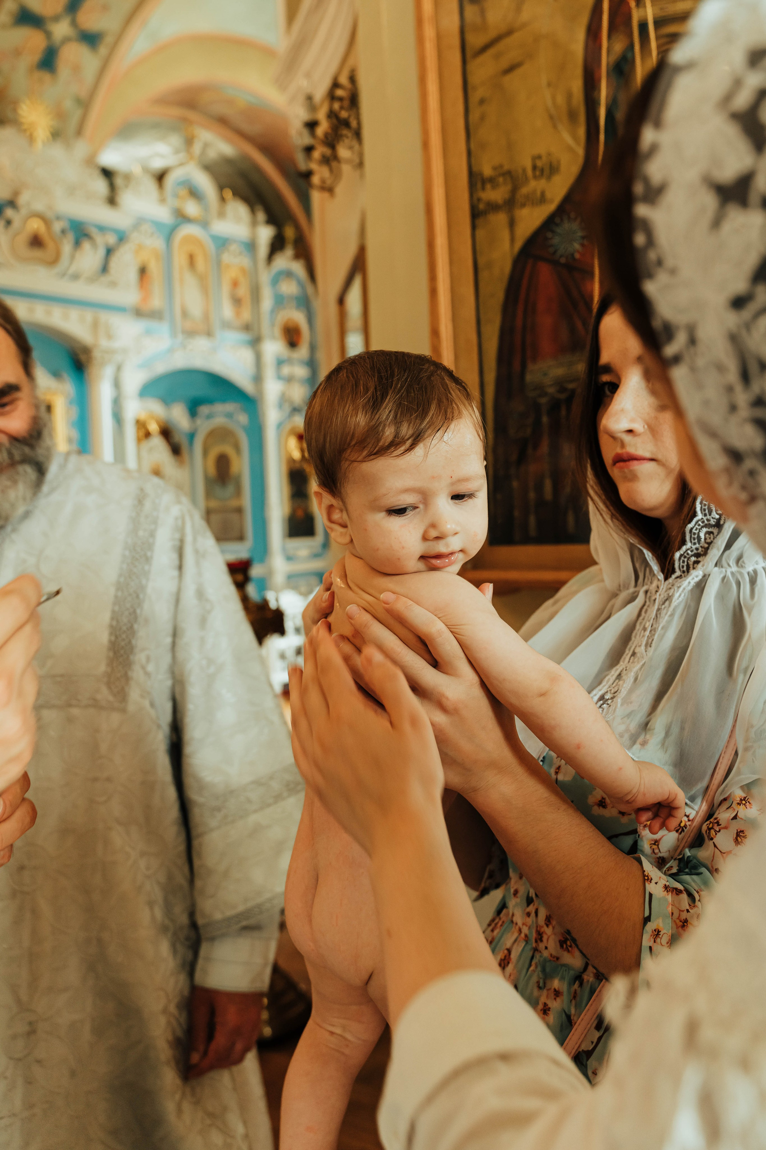 Крещение Никиты. Фотограф Елизавета Савина
