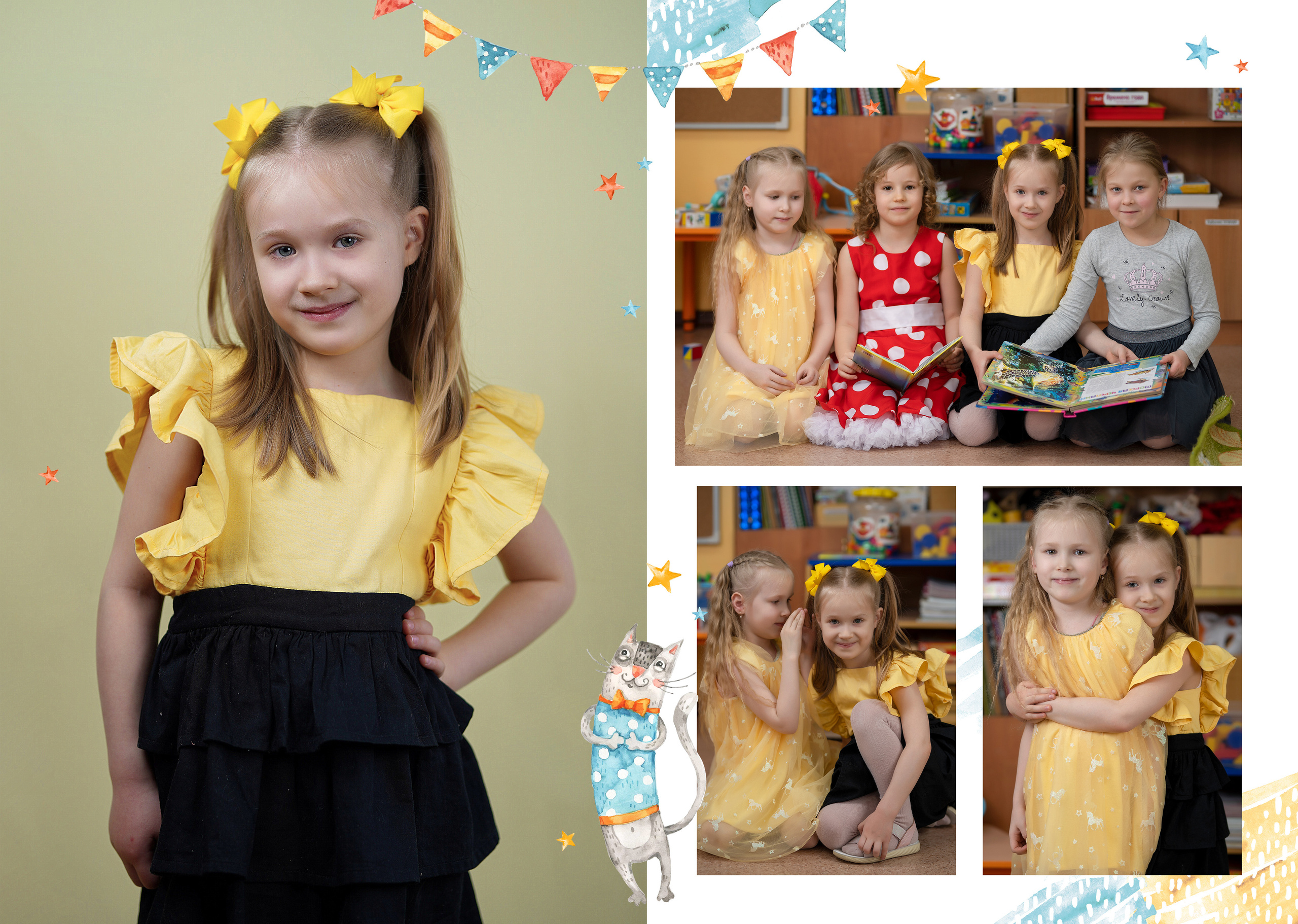 Альбом «Котики» 21*30. Фабрика выпускных альбомов