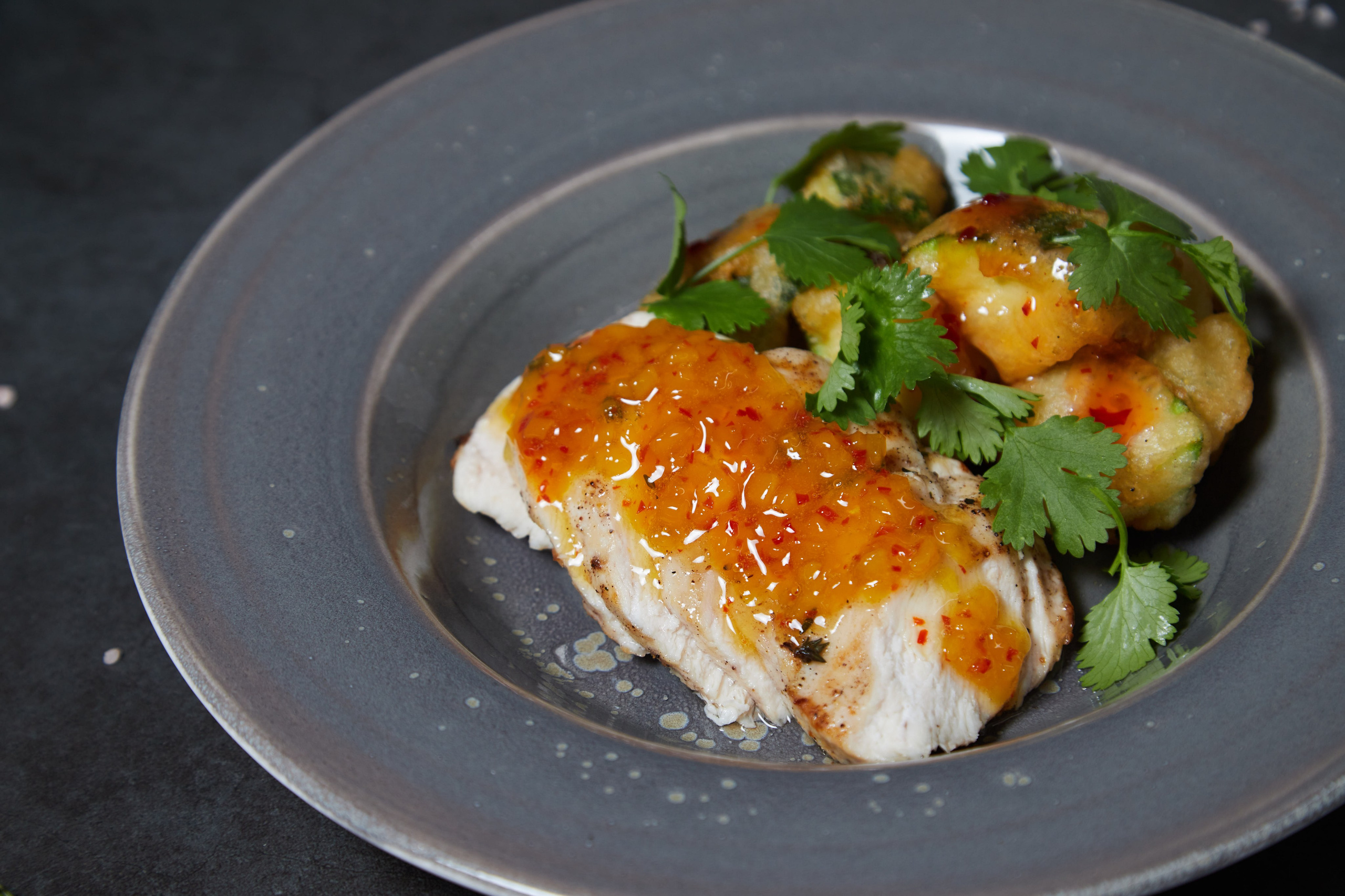 Рыба с гарниром из овощей.