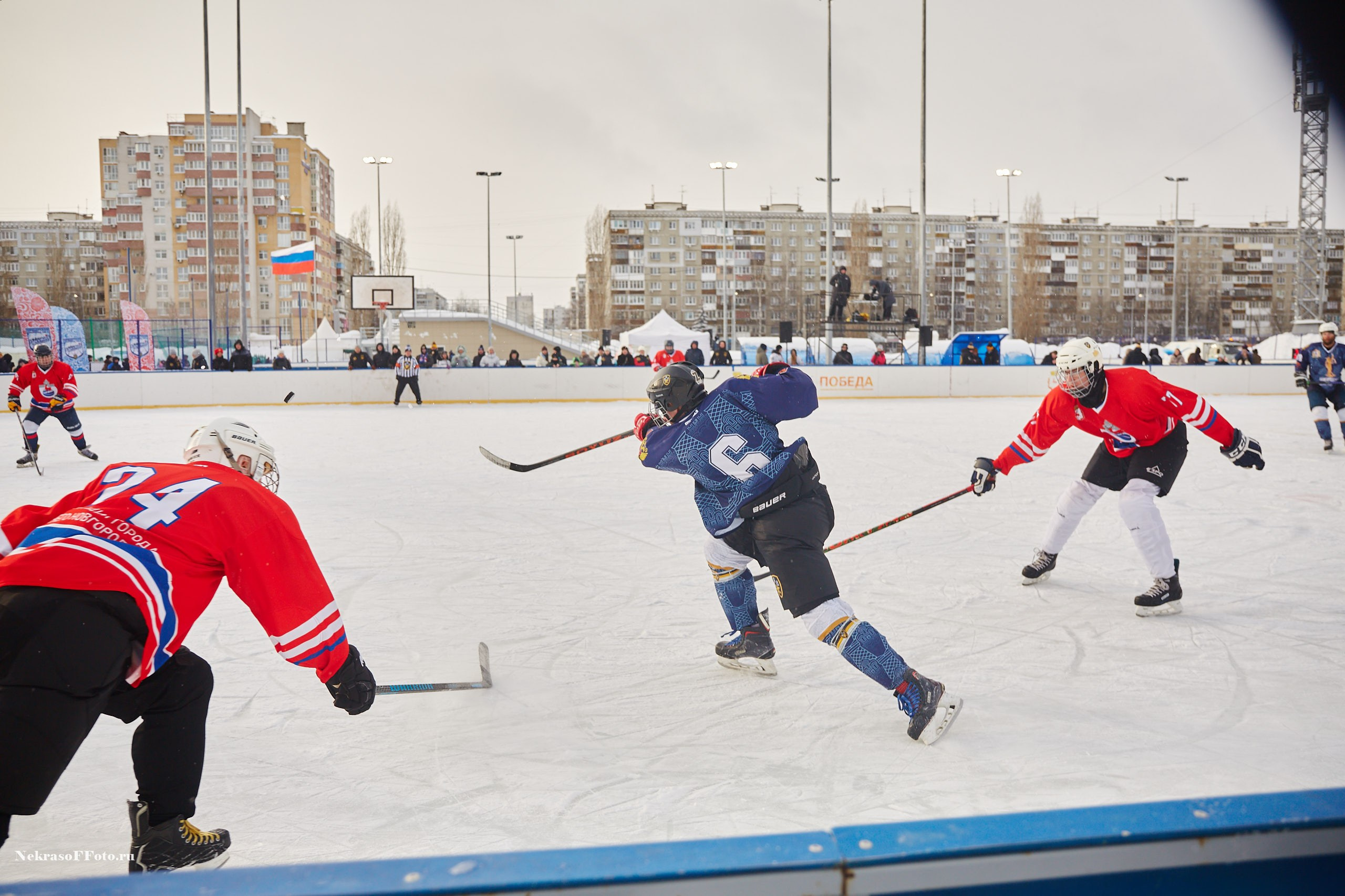 Турнир по хоккею «Русская классика» в рамках Офицерской хоккейной лиги. Спортивный фотограф Некрасов Денис