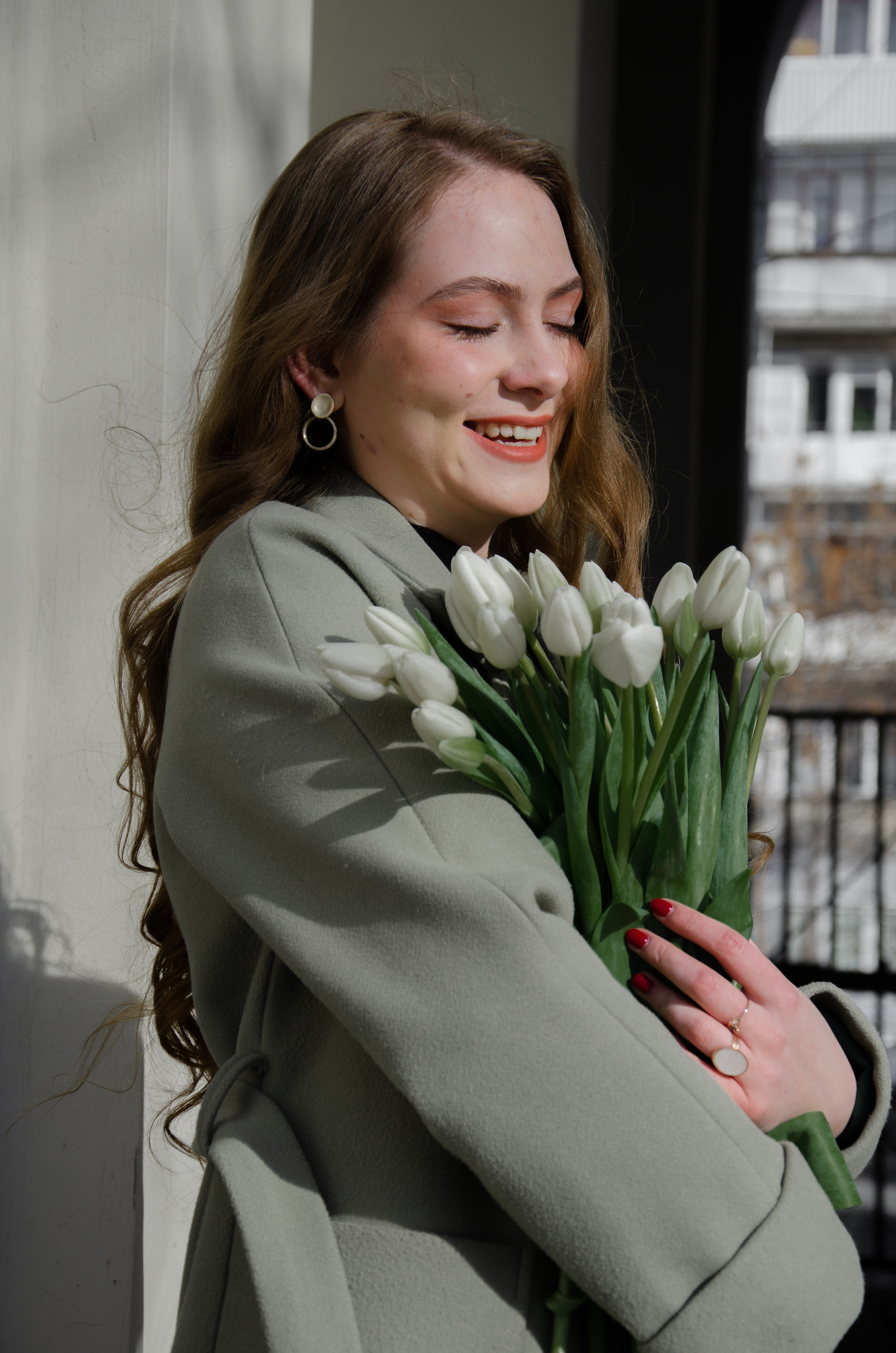 Катя, съемка с тюльпанами. Фотограф Челябинск Ирина Ермоленко