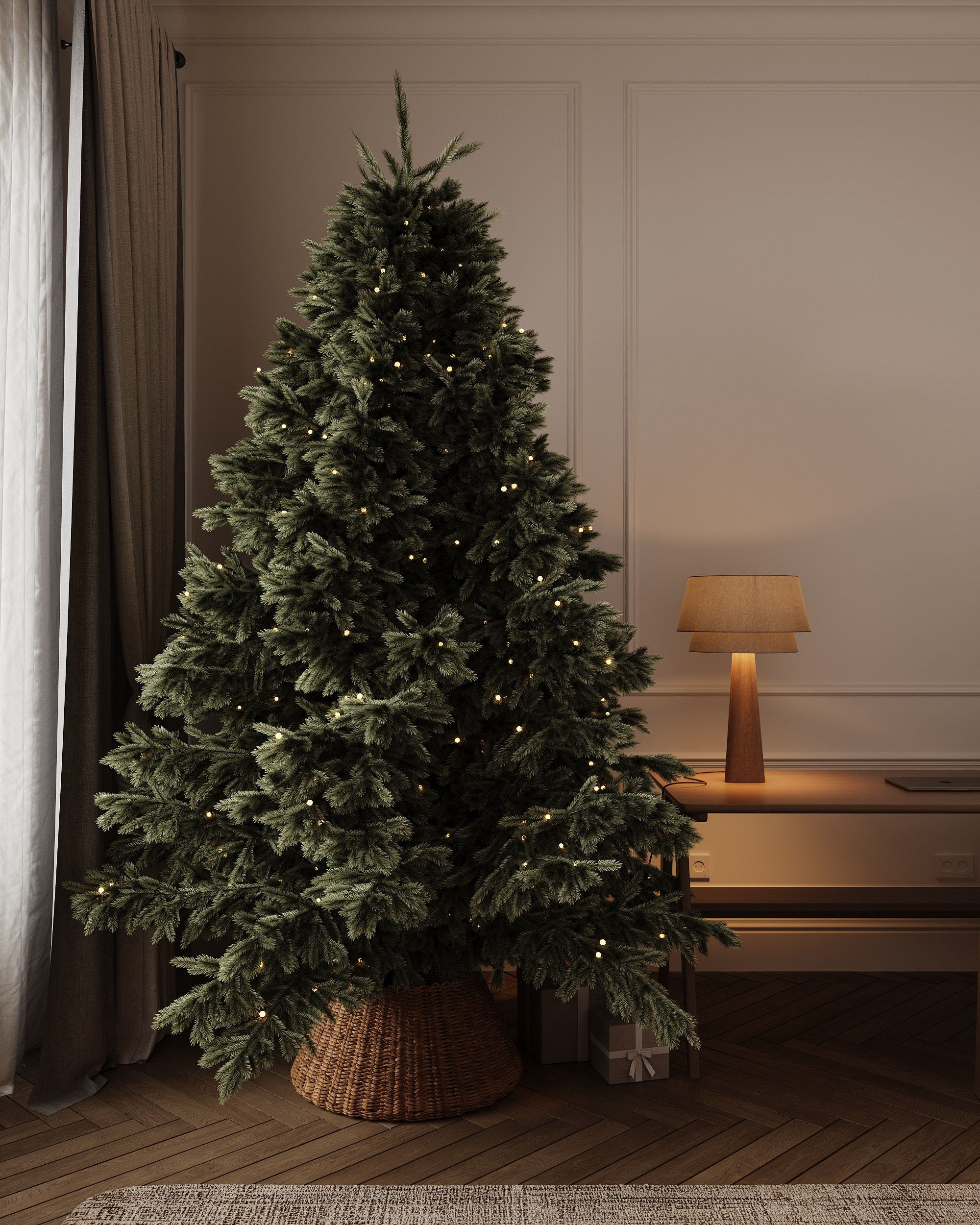 WINTER ATMOSPHERE. Interior 3D visualizer Liya Iskevich