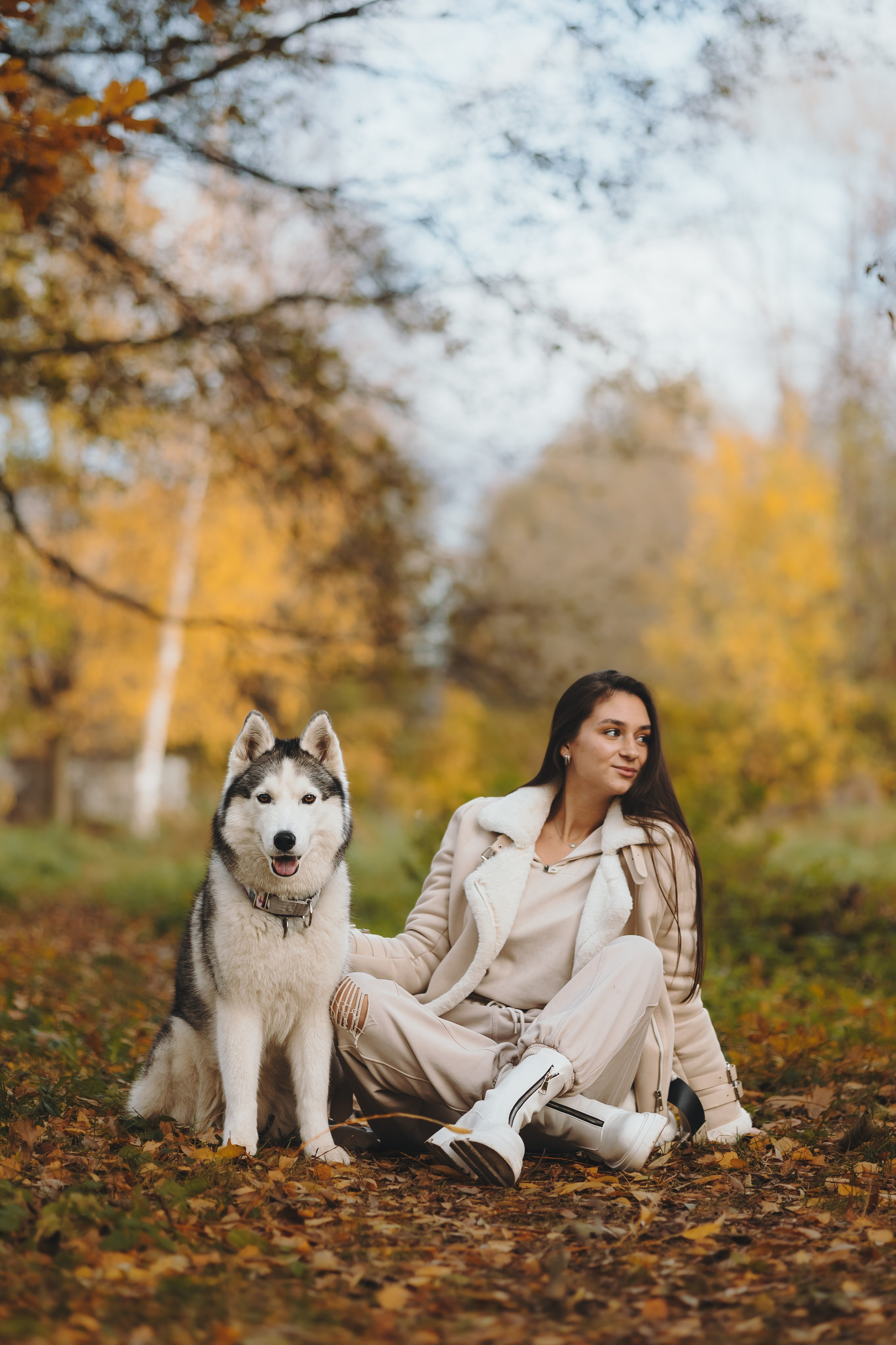 Настя и Айс. Фотограф-анималист в Санкт-Петербурге Алина Яхонт