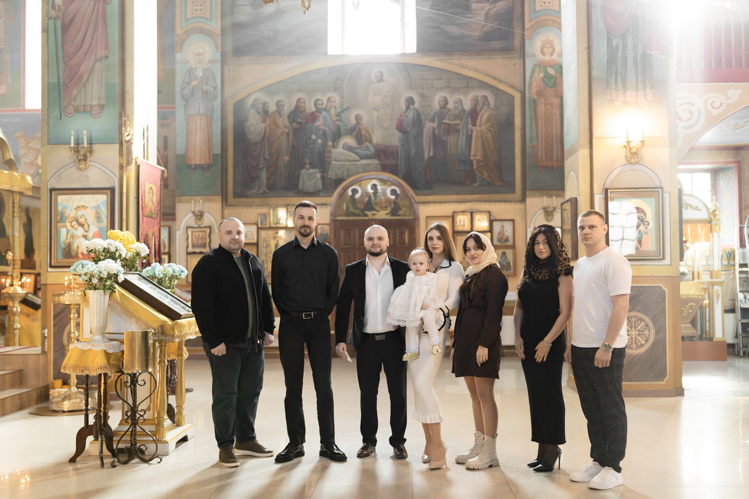 Крещение Есении в морозный и солнечный февраль. Анастасия Безуглова- свадебный фотограф в Таганроге