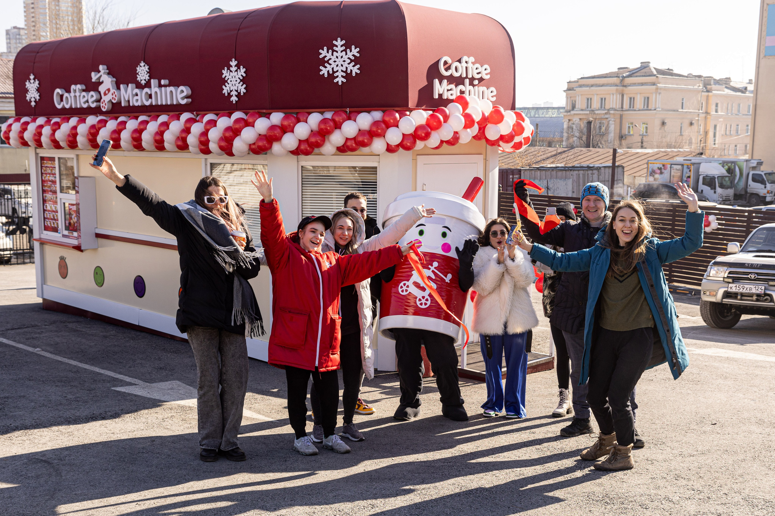 Открытия автокофеен и кофеен «Кофе Машина»