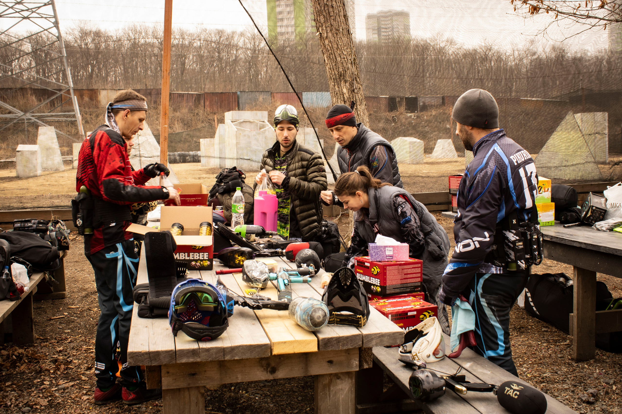 Турнир на кубок Федерации пейнтбола 6 апреля 2024 г. Фотограф г. Владивосток