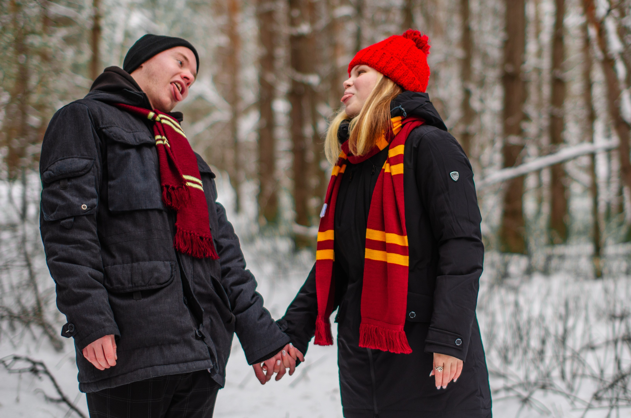 Зимняя история любви в стиле фильма «Гарри Поттер». Денисова Аля — фотограф для парных съемок и индивидуальных историй в Барнауле