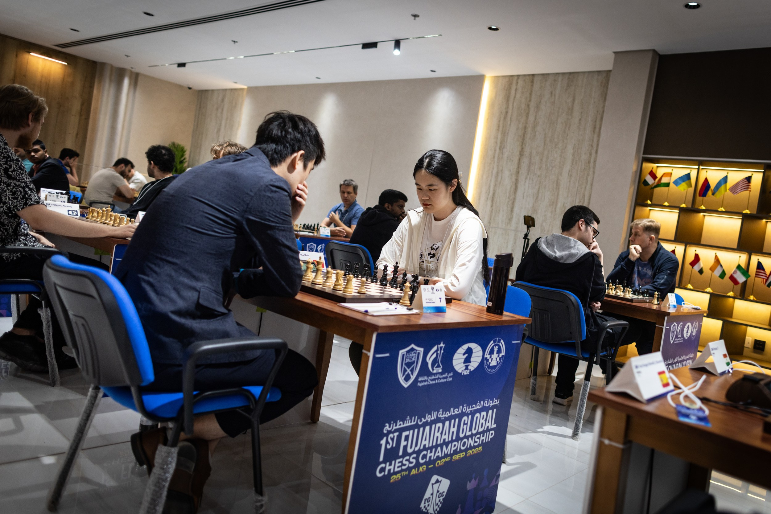 2025.08.26 1st. FUJAIRAH GLOBAL Chess Championship — Round2. Фотограф Анна Штурман (репортажная съёмка любых событий и мероприятий) Anna Shtourman photographer