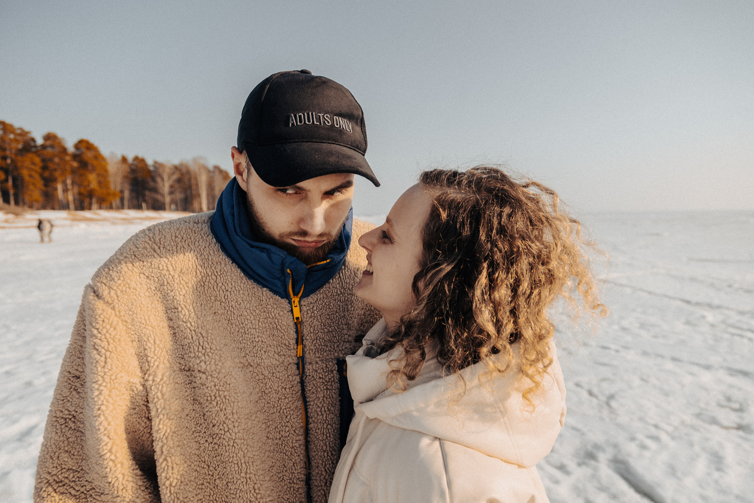 Зимняя фотосъемка пары: Андрея и Ани в Санкт-Петербурге