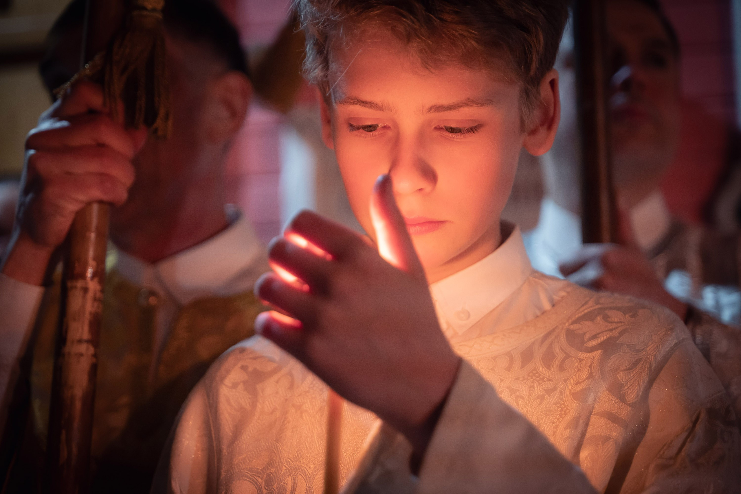 Богородский храм. Пасха. Полунощница, Божественная литургия. Антон и Татьяна Денисенко — В храме