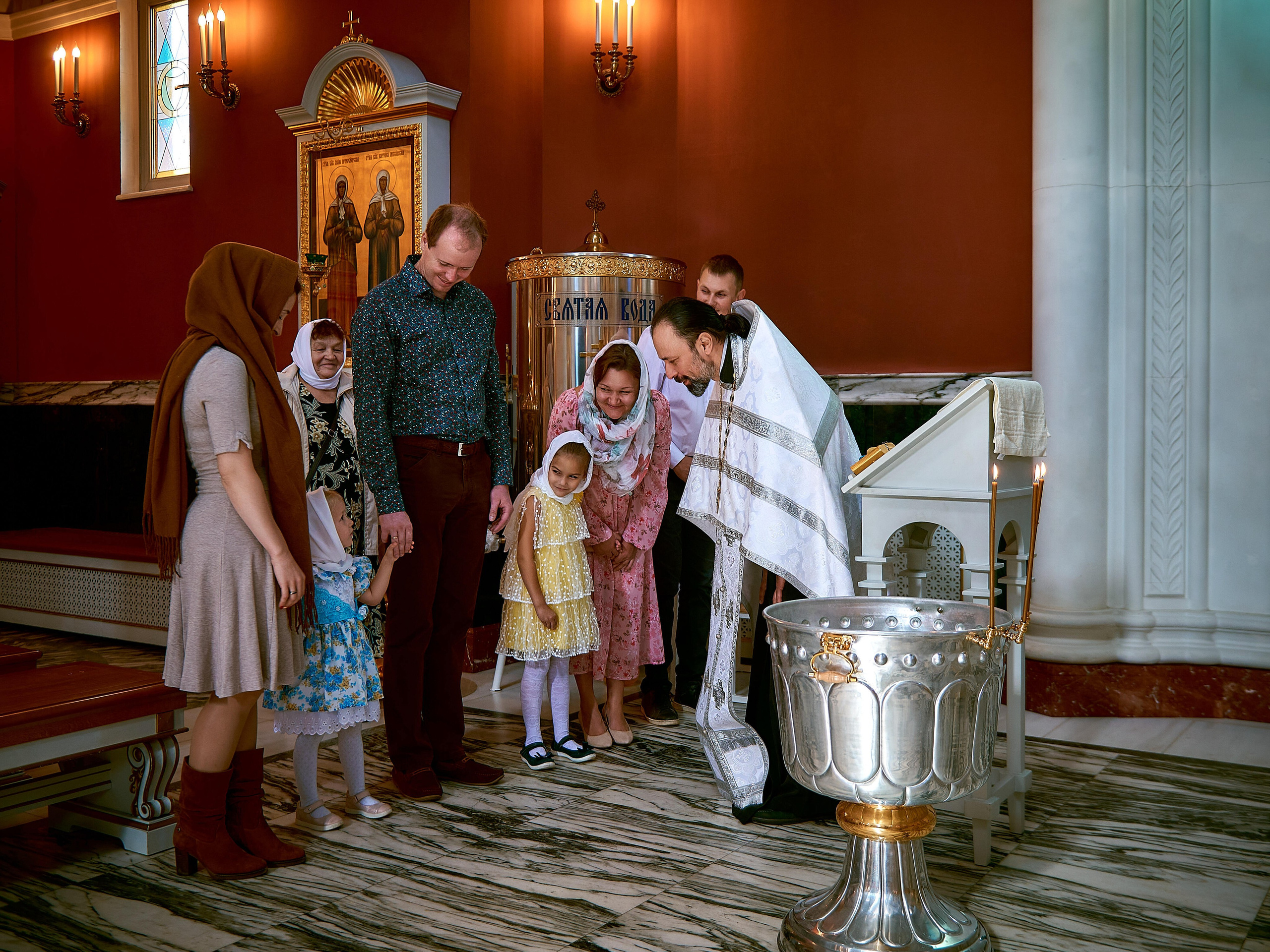 Крещение Кристины | Храм «Спас на Каменке». Свадебный фотограф в Санкт-Петербурге Славин Денис