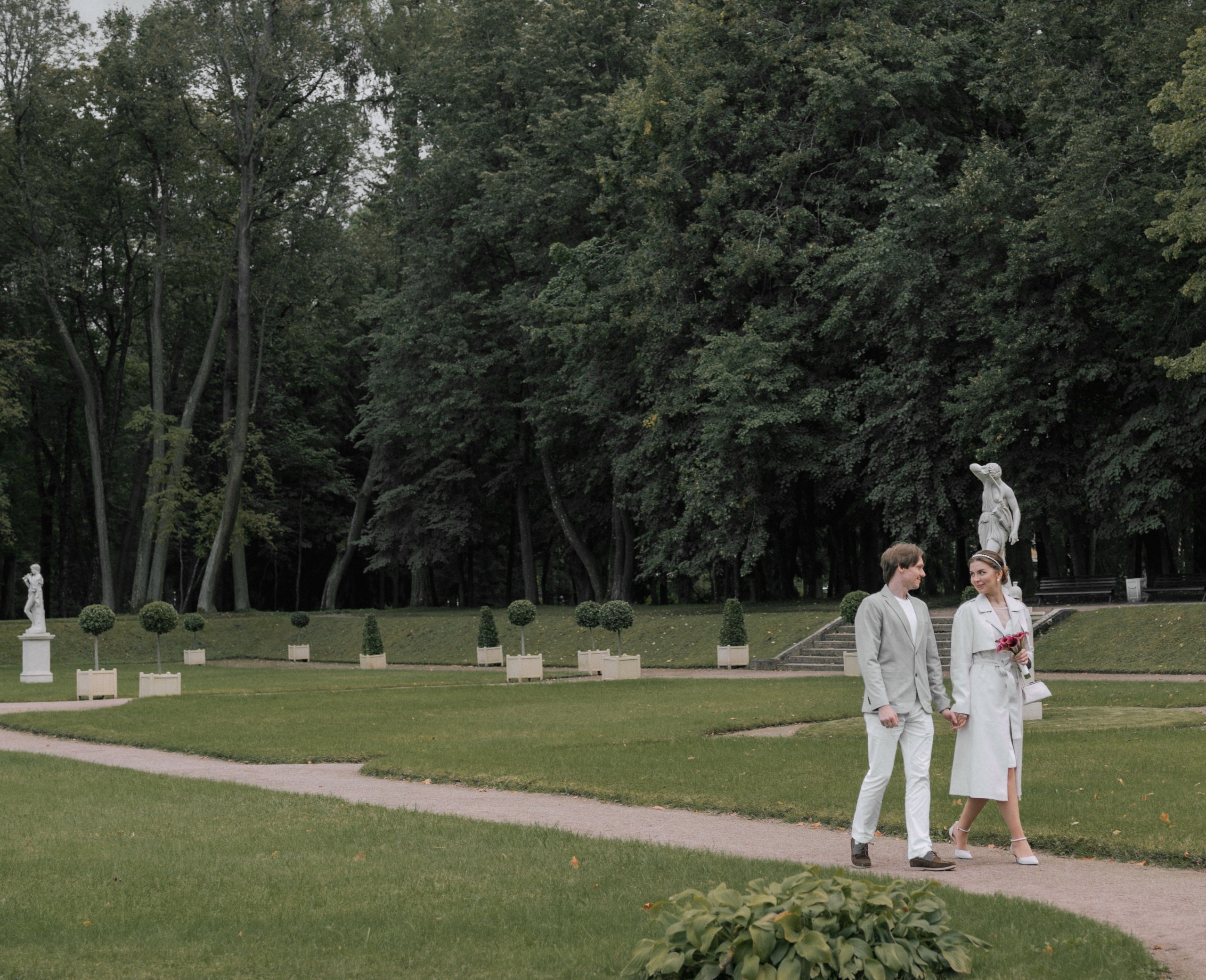 Свадебная прогулка в Гатчине. Семён и Анна. Семейный фотограф в Москве Алёна Чача