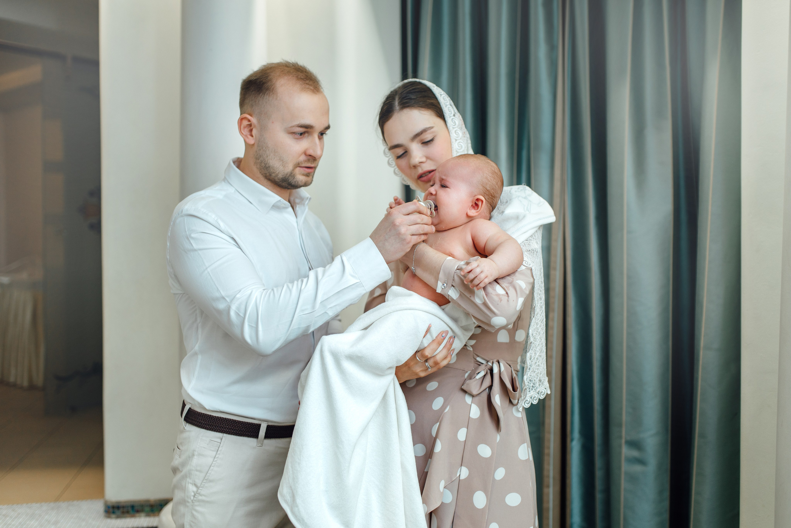 Таинство крещения Софии, апрель 2024