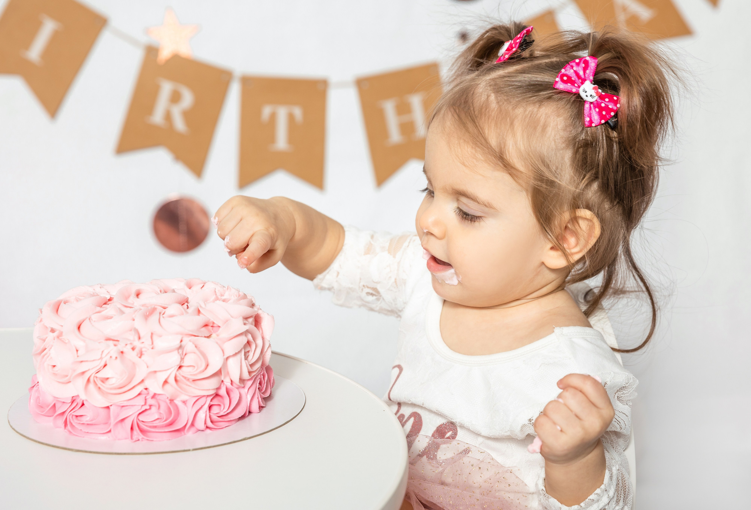 День рождения в розовом цвете. Детский семейный фотограф в г. Находка Ольга Коваленко, фотостудия Memories