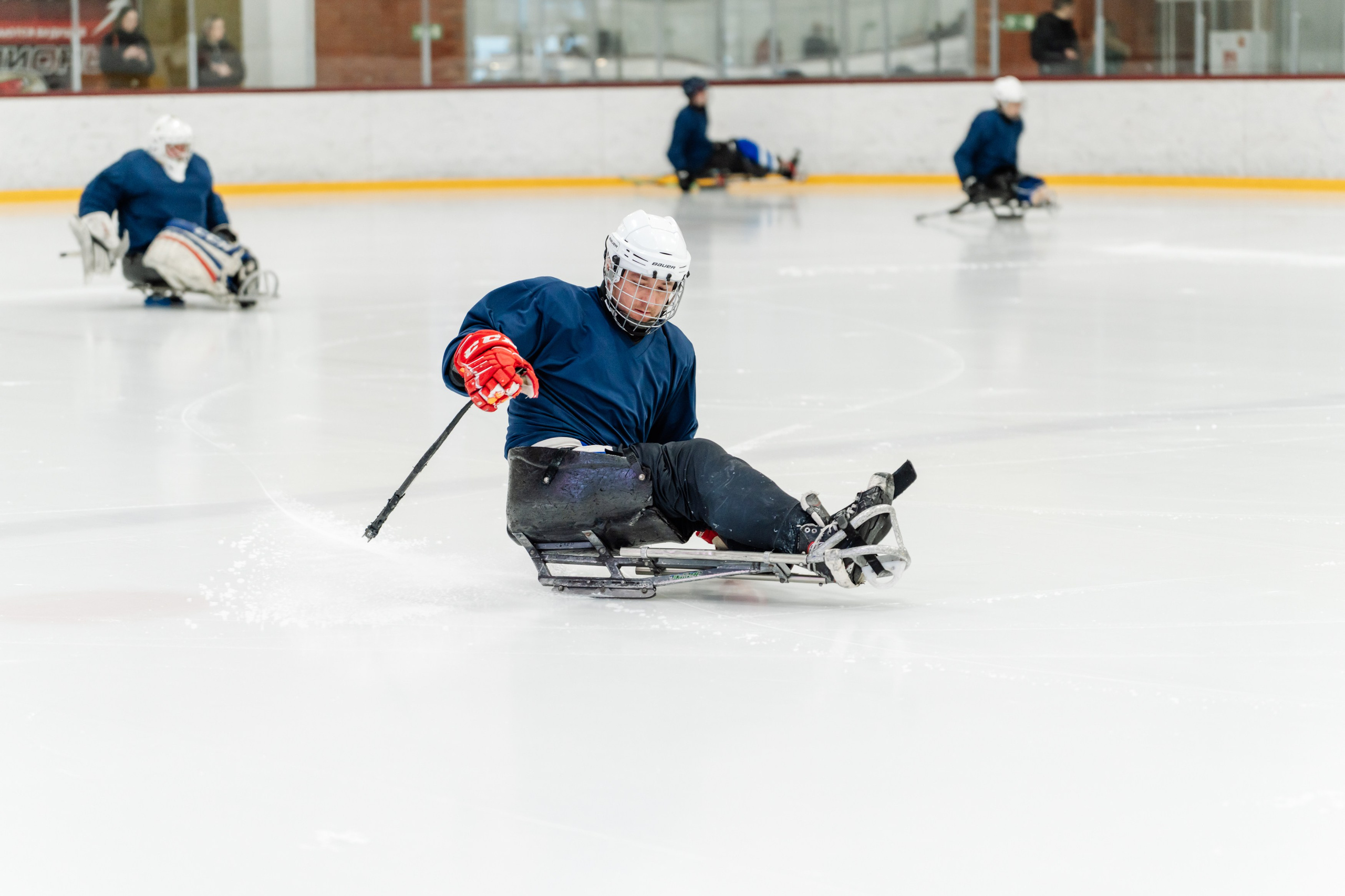 Игра в следж хоккей приуроченная 23.02.26 в арене Сталкер
