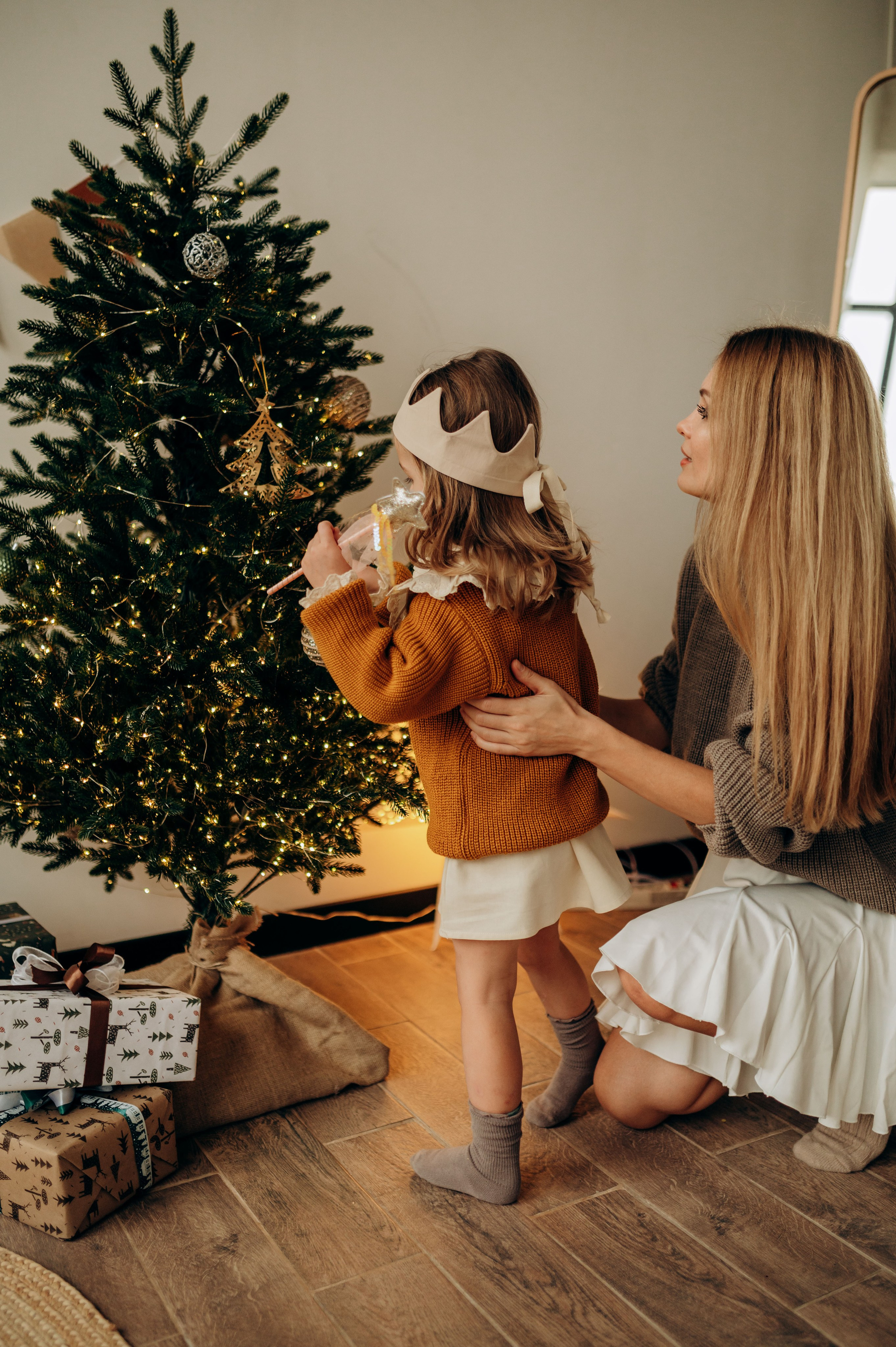 Семейная новогодняя фотосессия в студии. Семейный фотограф в Домодедово и Москве Елена Пичугина