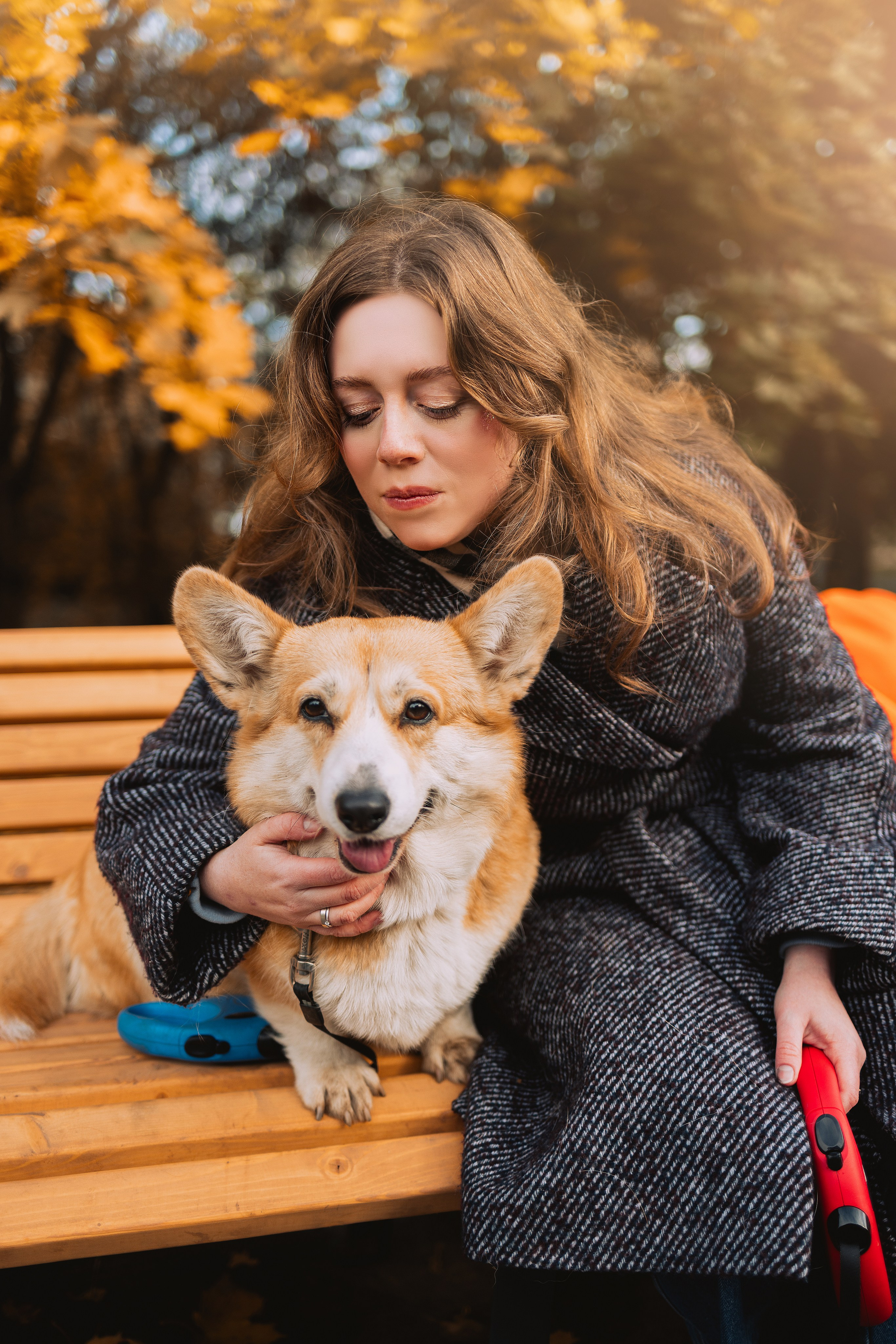 Золотая осень с корги. Свадебный и семейный фотограф в Рязани Датская Ксения