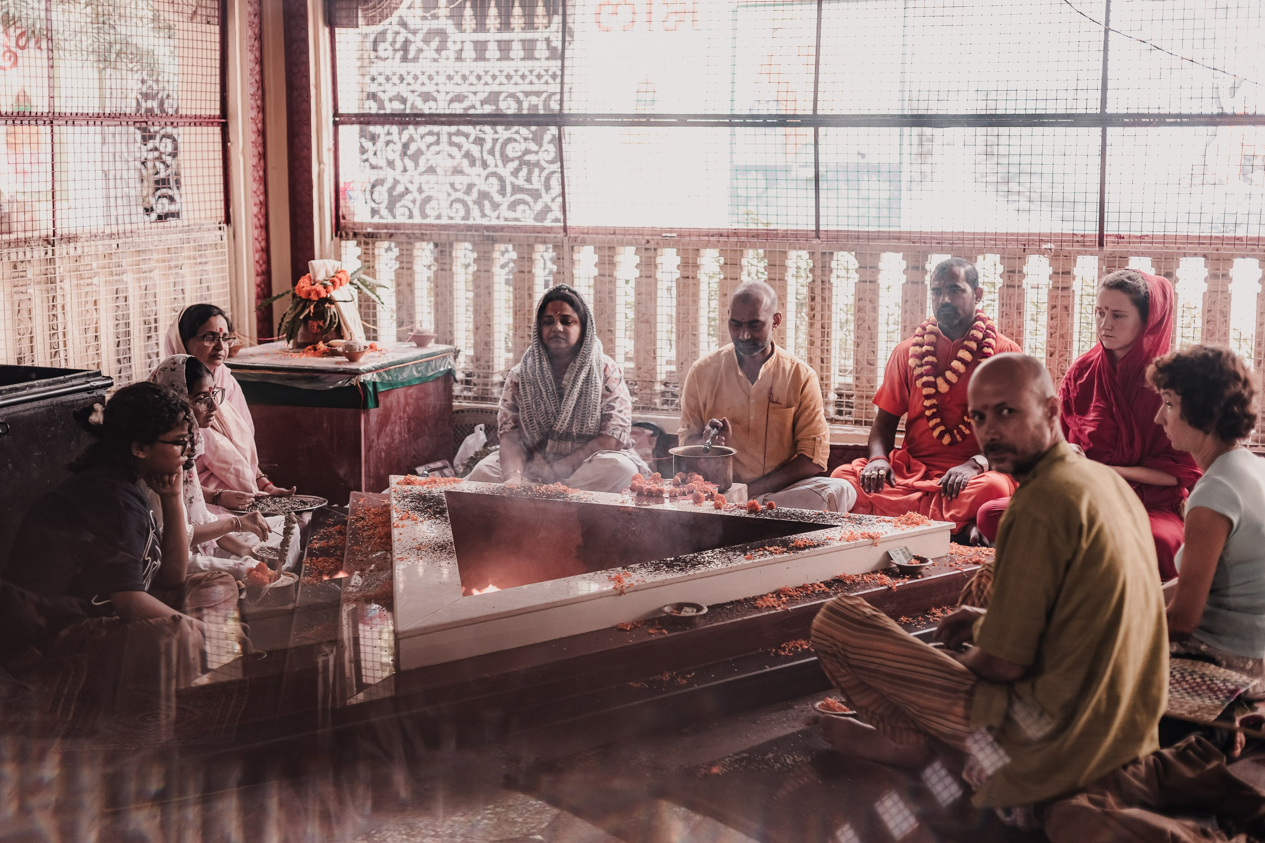 Navaratri yajna at Devraha Baba Ji ashram. Мариам Багдасарян