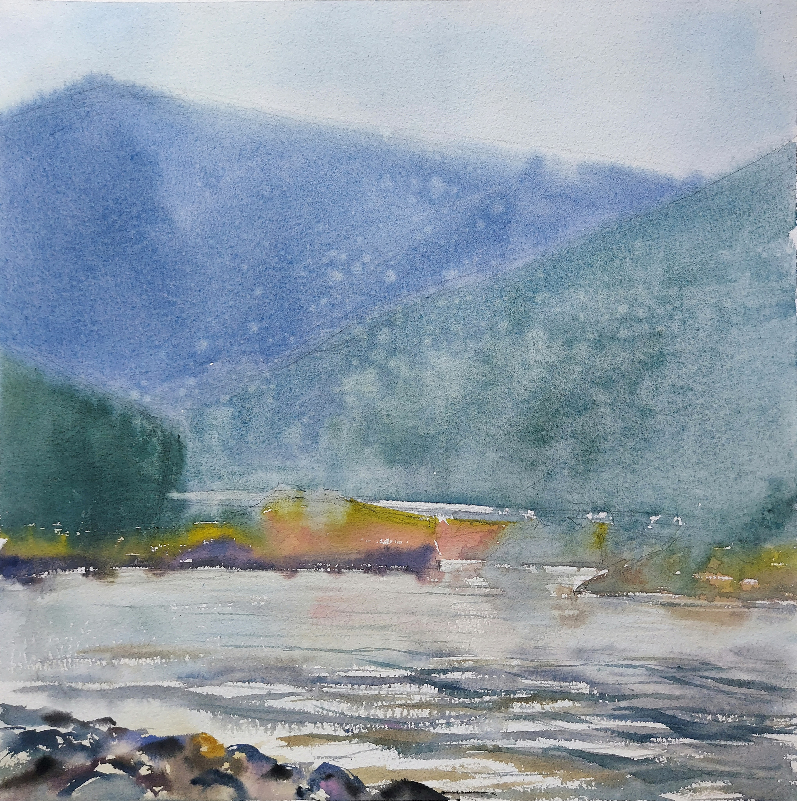 Katun River | Altai Mountains, Russia | August 2025 | 37 x 37 cm