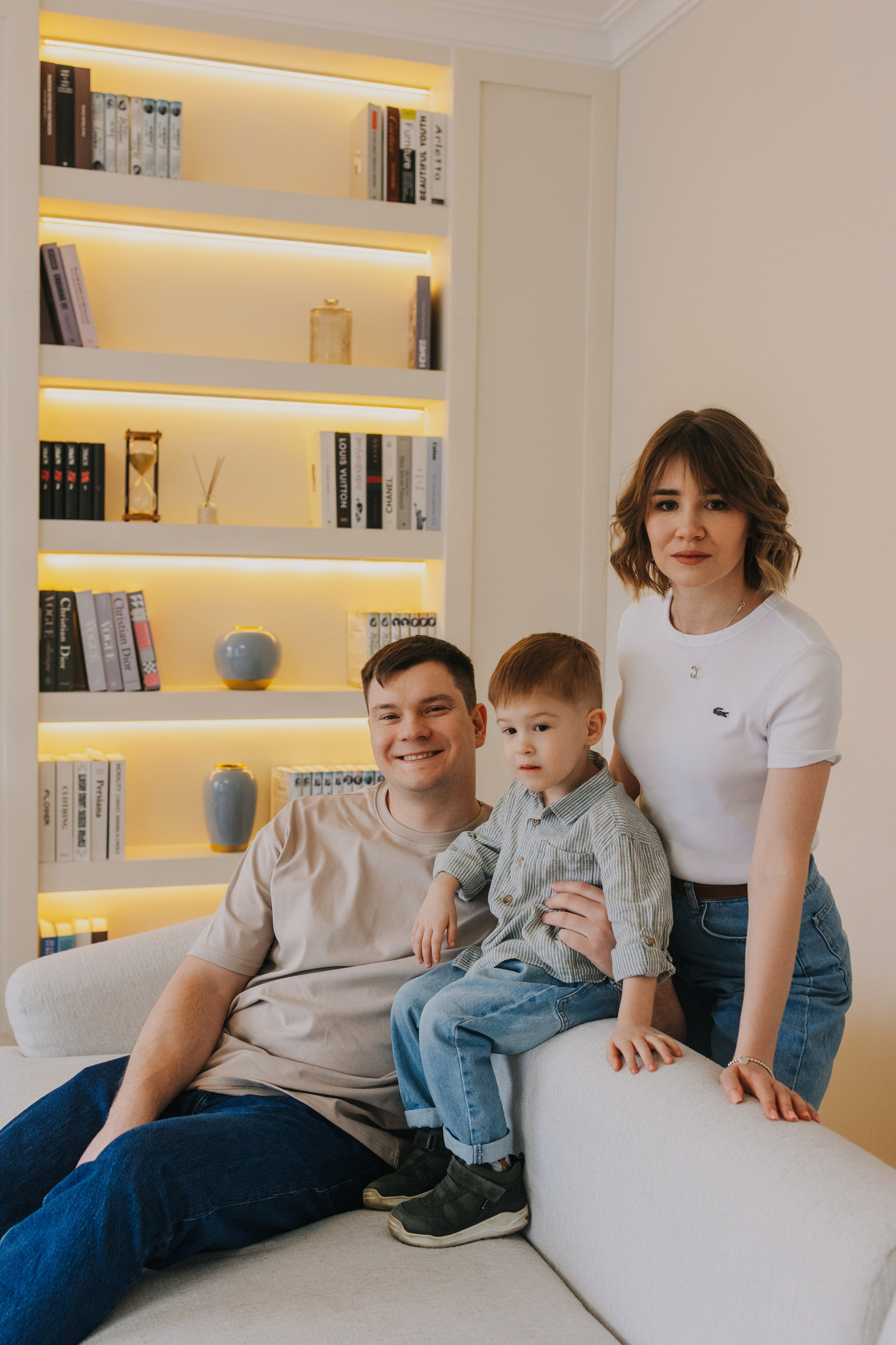 Большая семья. Домашняя фотосессия