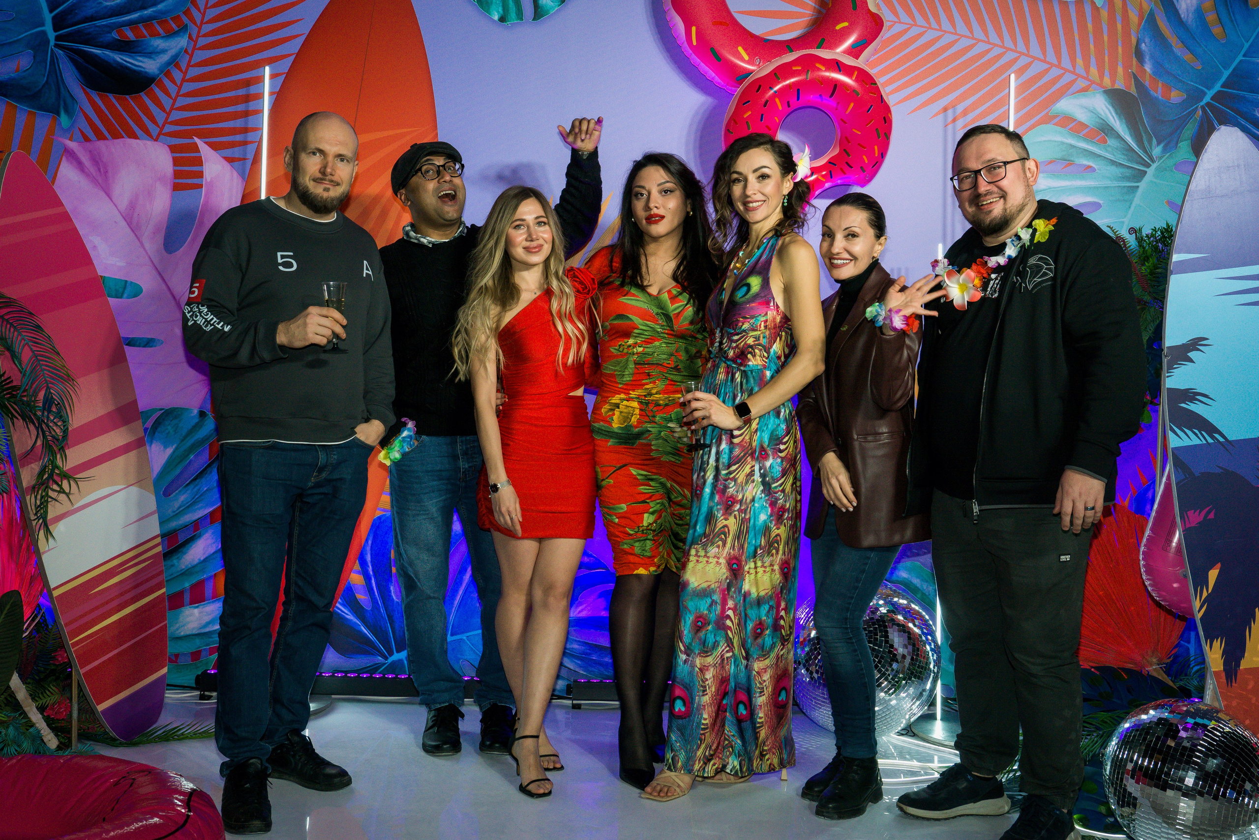 МТС корпоратив Гавайская вечеринка. Фотограф