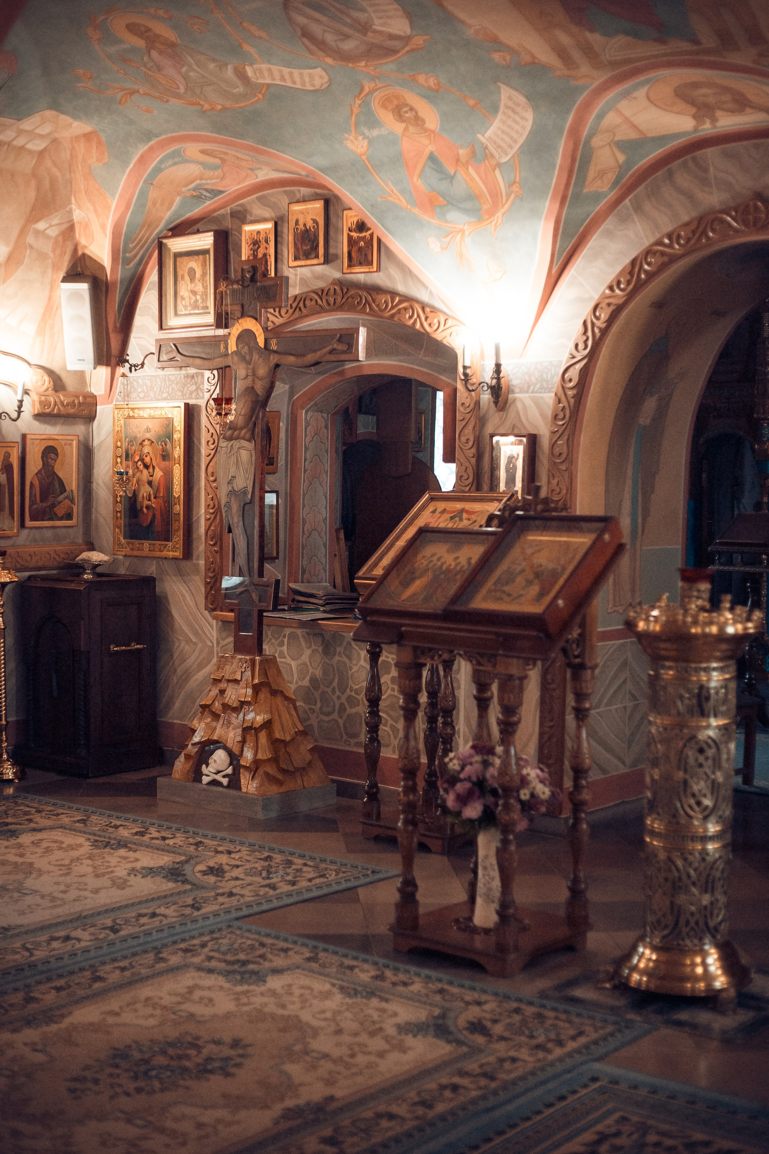 Крещение Полины в Спасо-Преображенском Воротынском женском монастыре