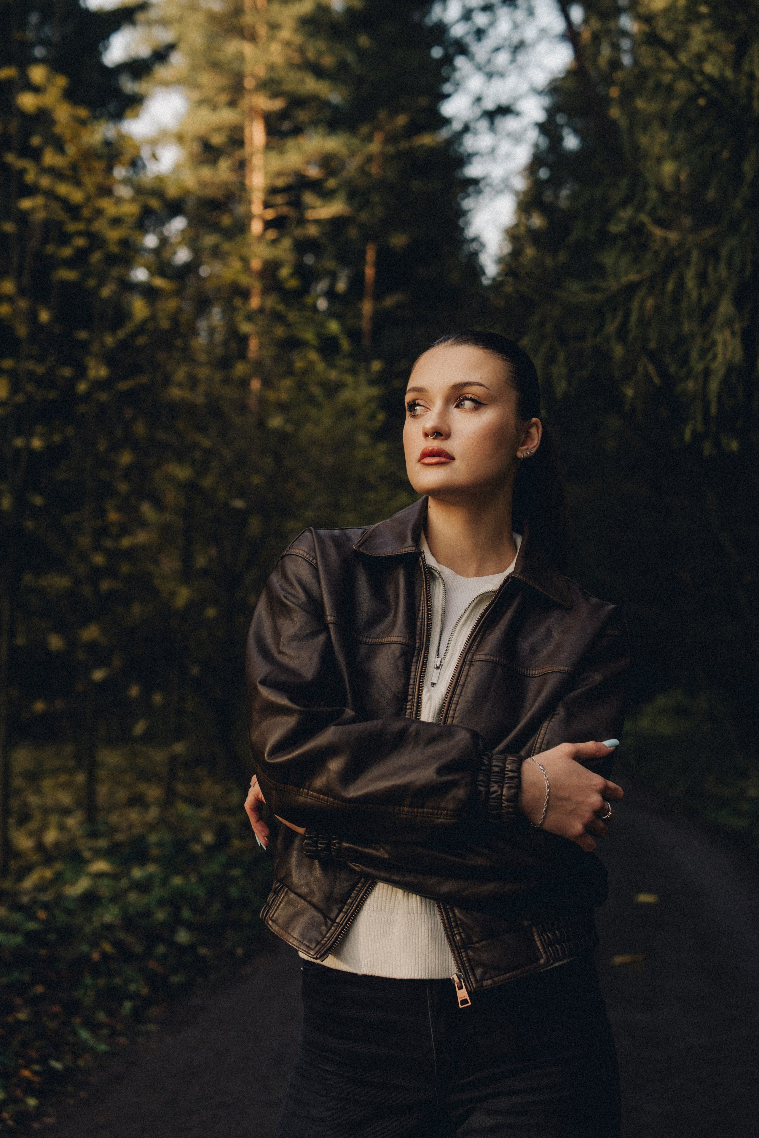 Анастасия | осенняя фотосессия в лесу. Портретный фотограф Москва