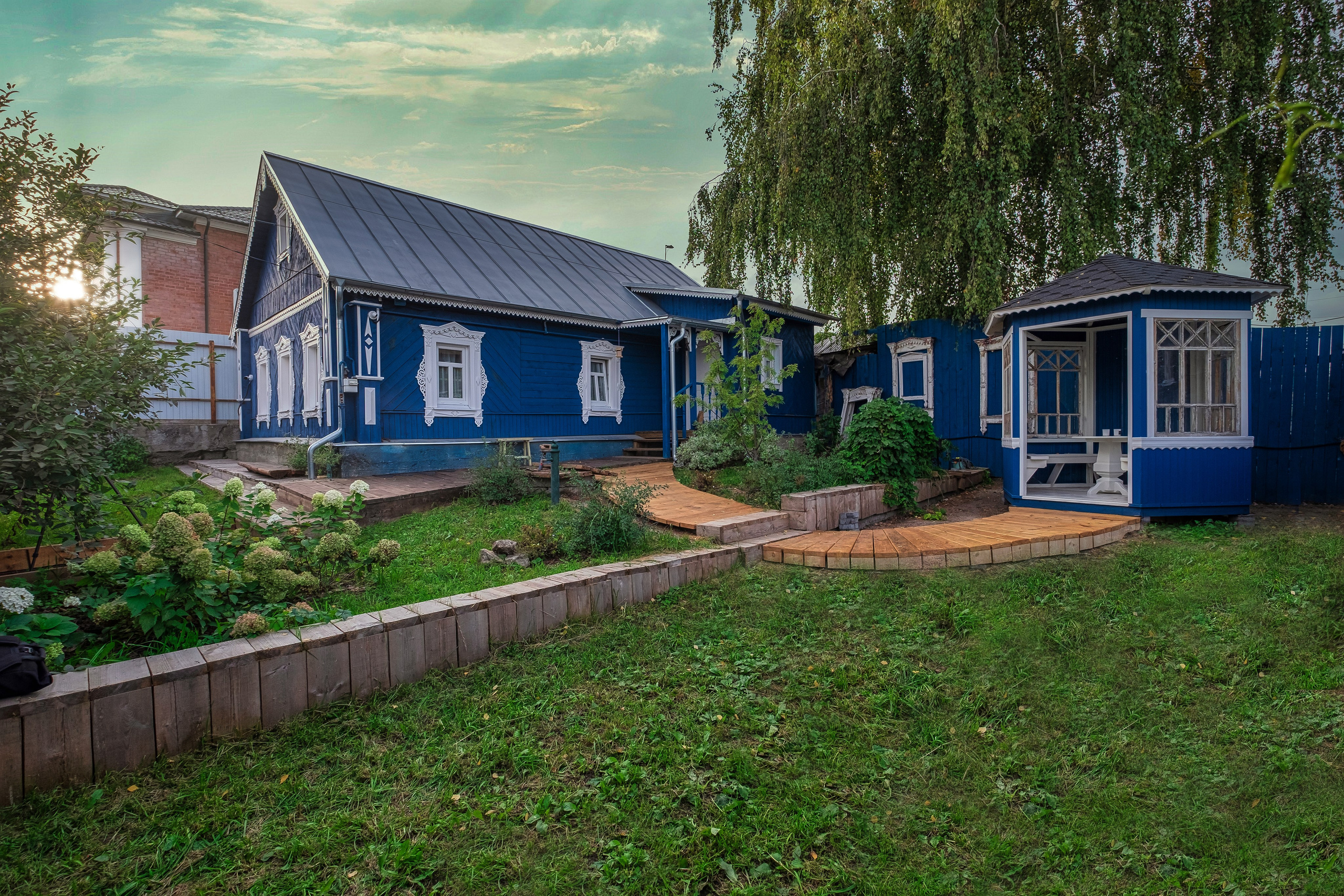 Деревянный дом в центре Коломны.