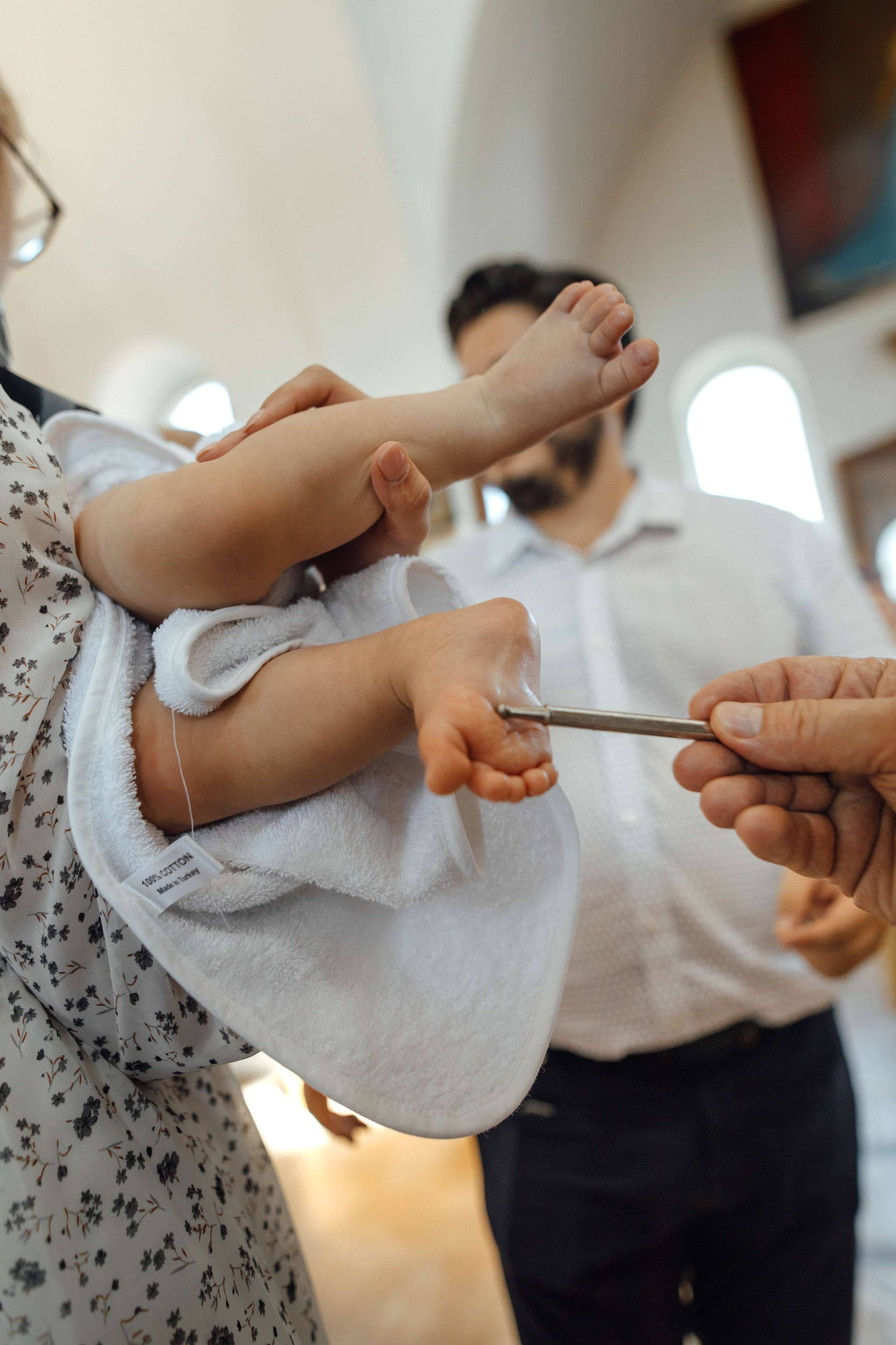 Крещение Энвера (Михаила), д. Колядищи, храм Успения Пр. Богородицы, август 2025