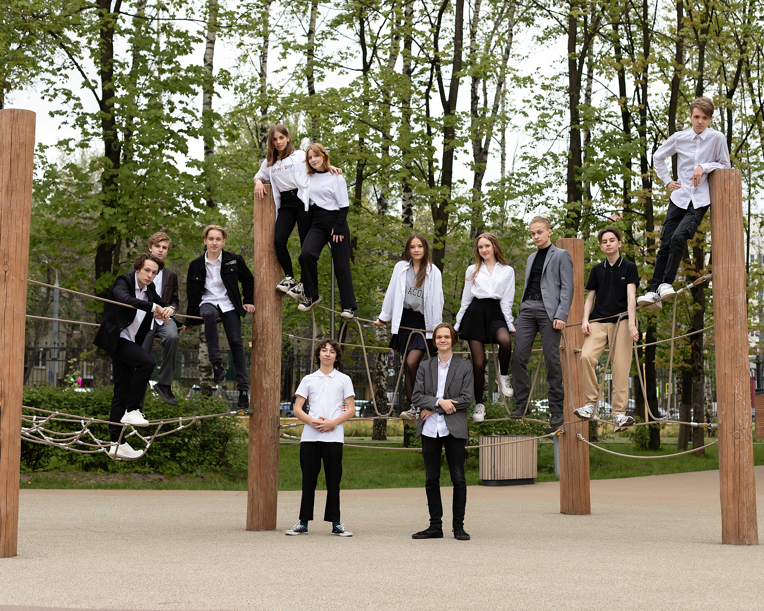 Съёмка в парке. Выпускные альбомы «Эврика» в Нижнем Новгороде