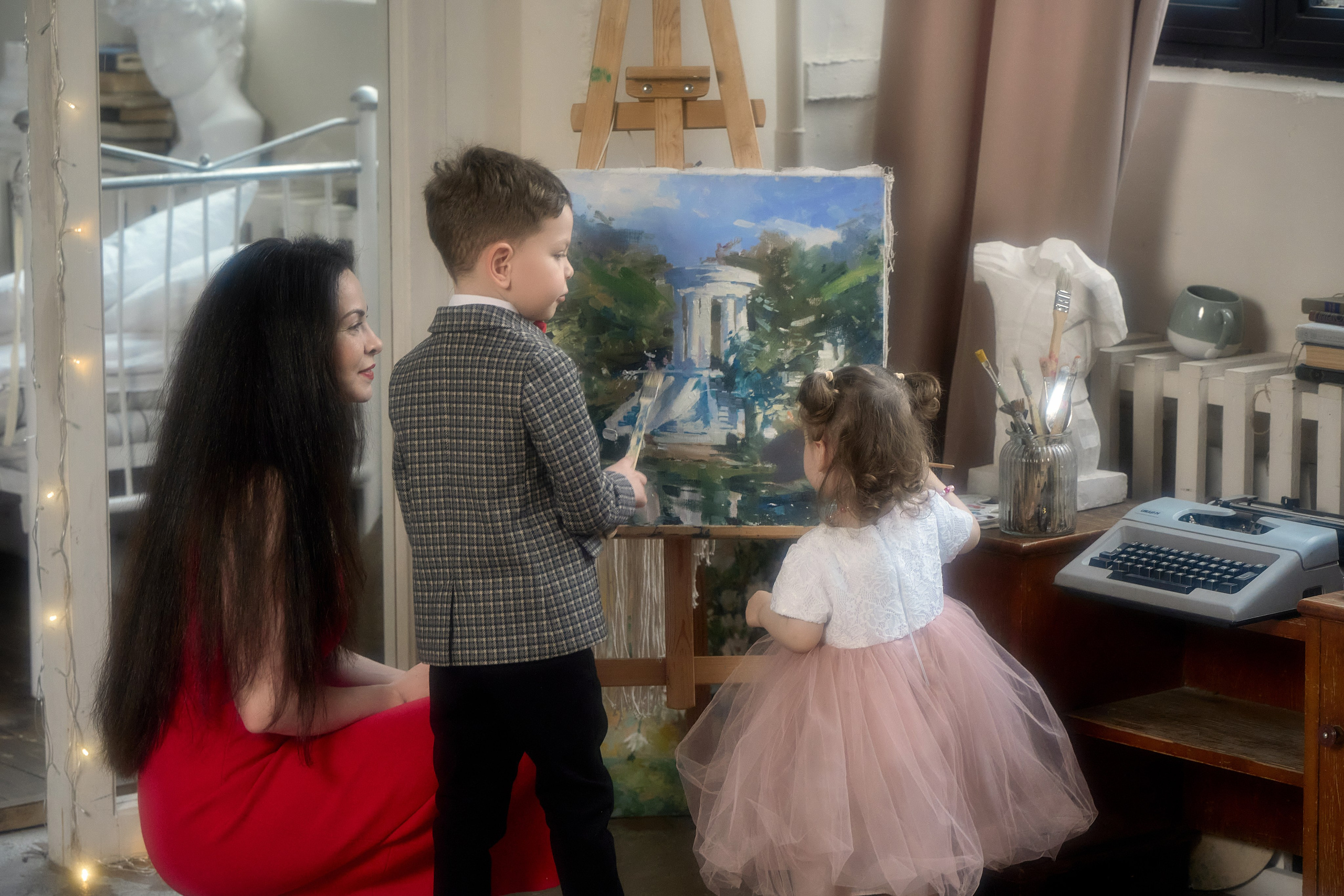 Семейная новогодняя фотосессия. Мартазова Екатерина фотограф. Екатеринбург