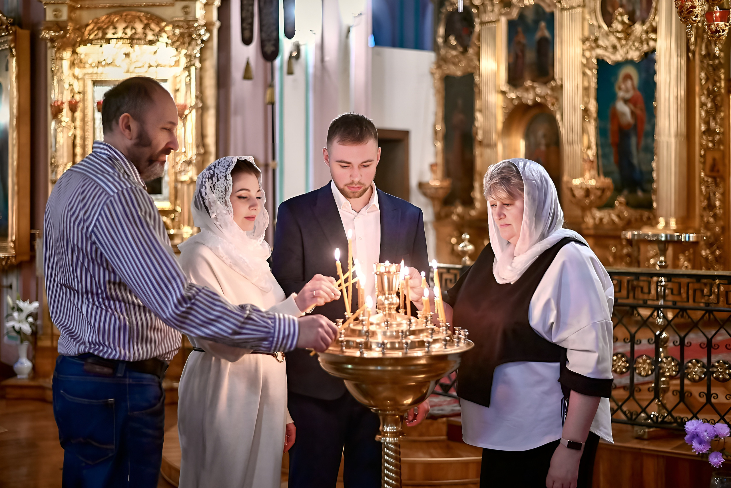 Венчание Артёма и Екатерины | Владимирский собор. Свадебный фотограф в Санкт-Петербурге Славин Денис