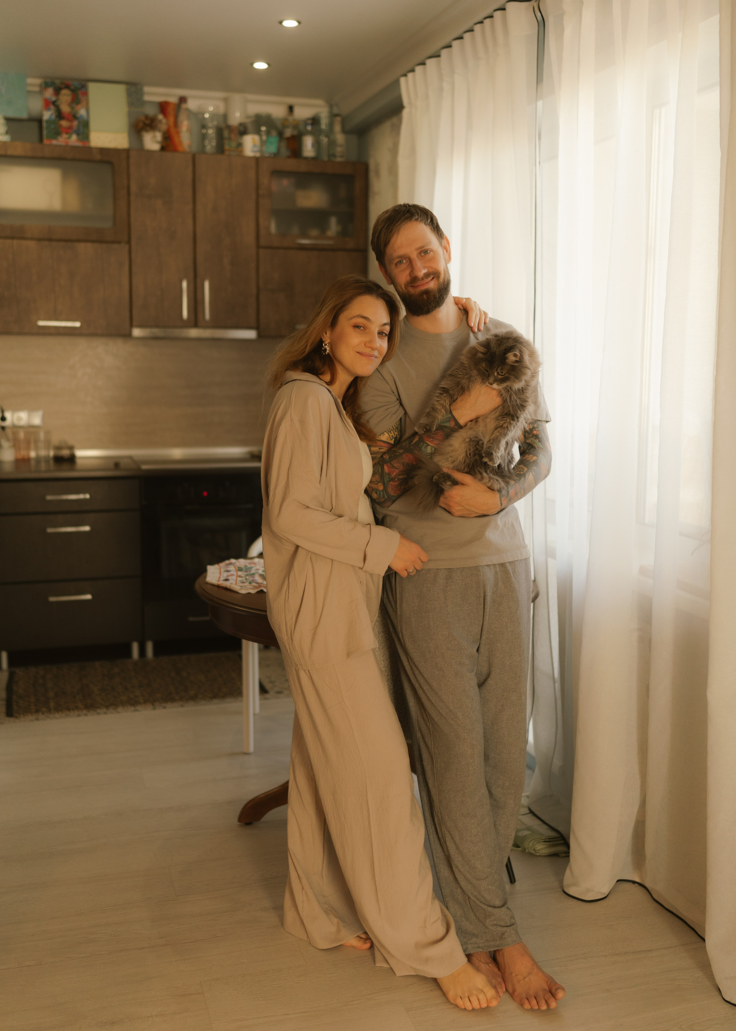 Катя и Андрей | домашняя. Фотограф в Новосибирске Диана Ильиных