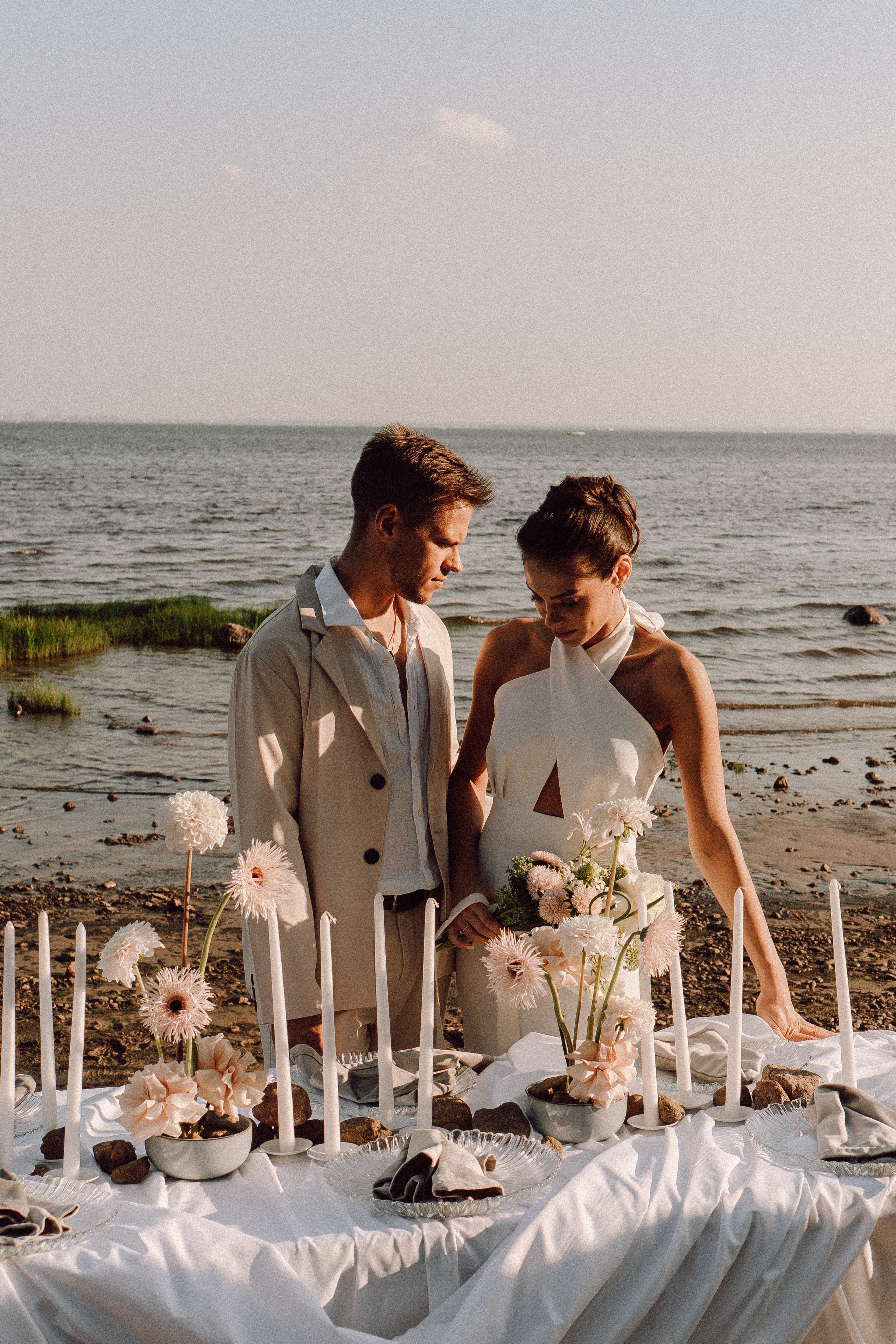 СВАДЕБНАЯ ФОТОСЕССИЯ ВЫЕЗДНОЙ ЦЕРЕМОНИИ (ФИНСКИЙ ЗАЛИВ). Профессиональный фотограф, Санкт-Петербург — Виктория Богомолова