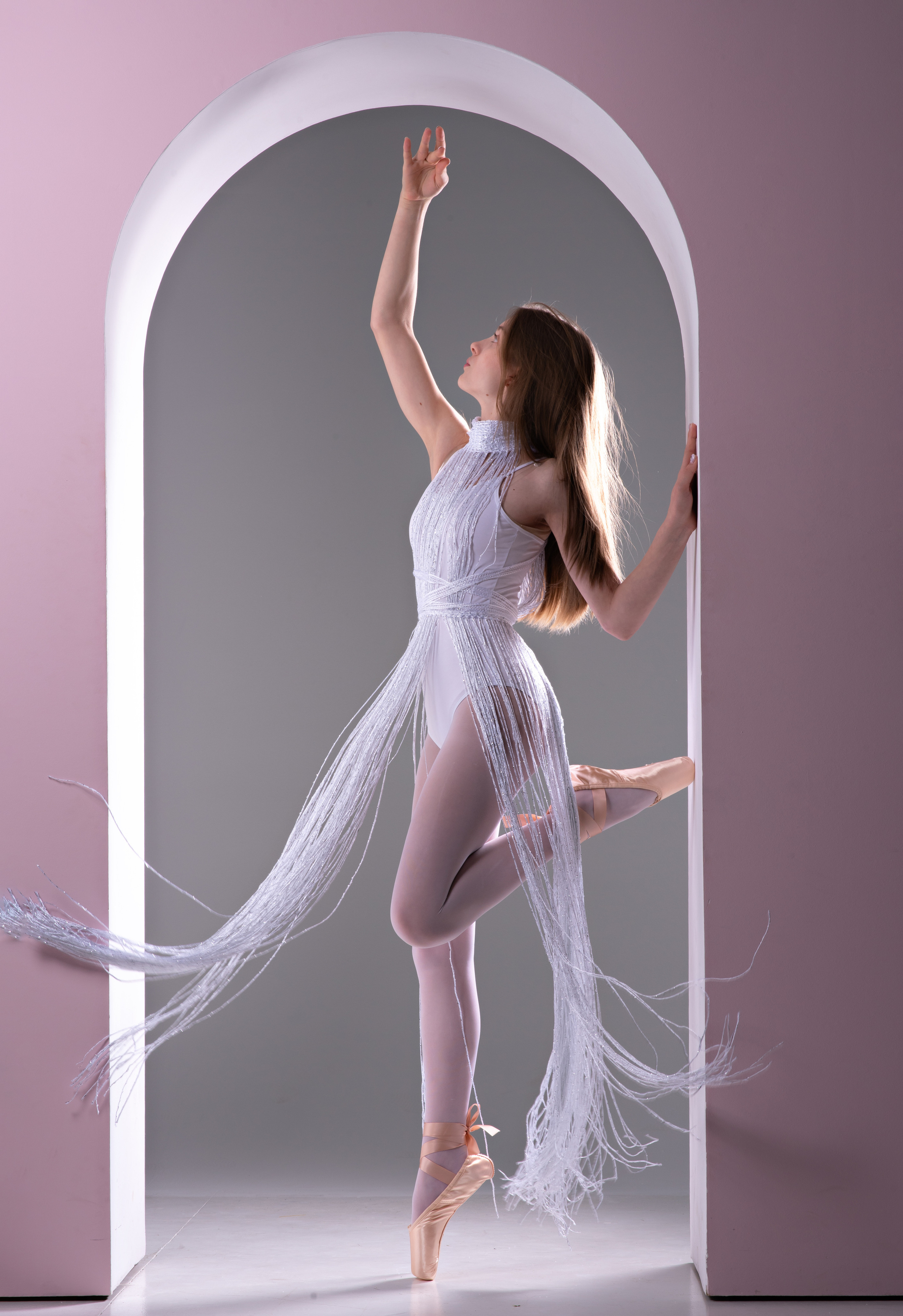 Балерина Вероника. В розовой арке. Спортивный фотограф в Туле и Тульской области. Файсханова Фото Спорт