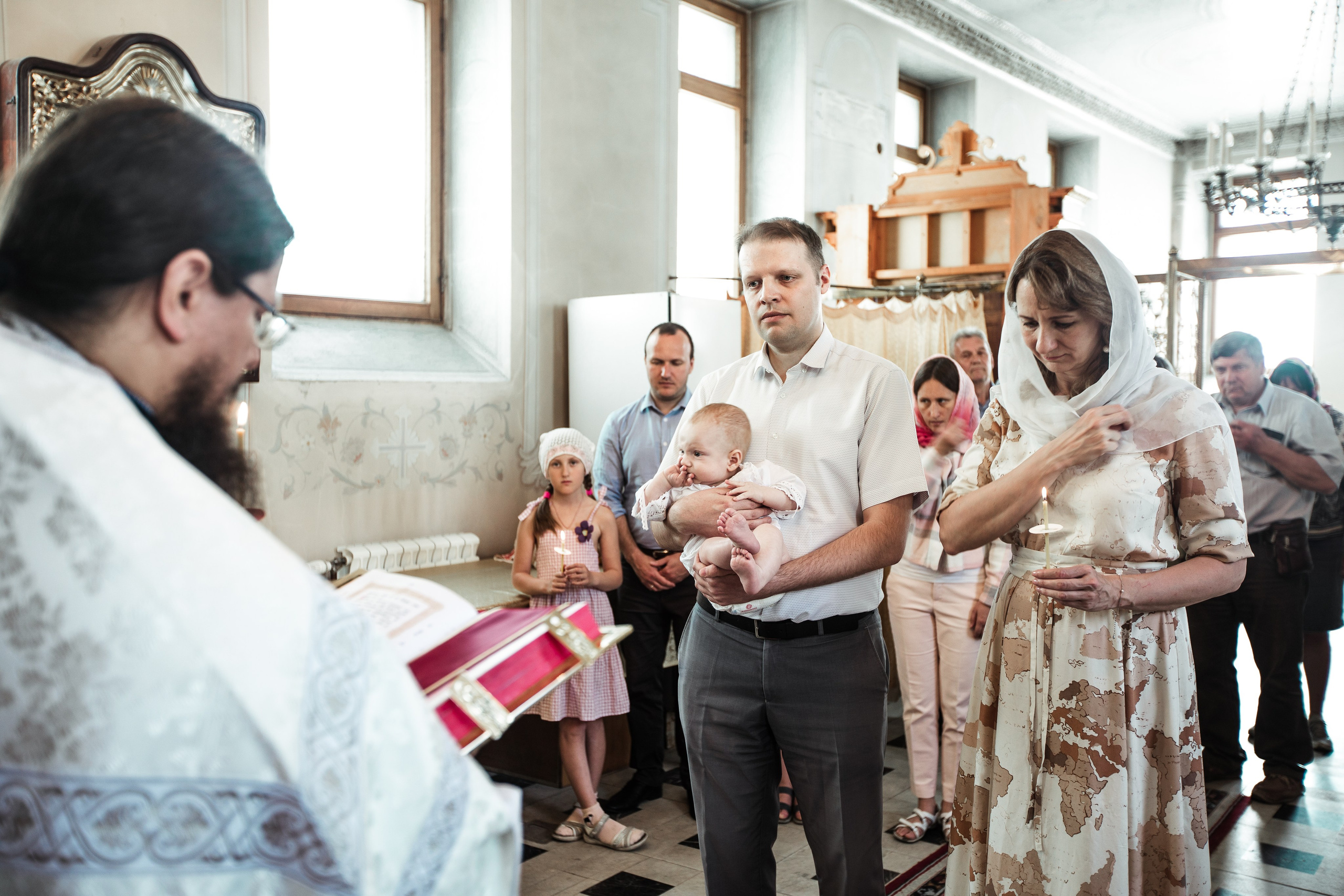 Крещение Николая в Елоховском Соборе. Фотосессии в Москве - фотограф Неонилла Ленко