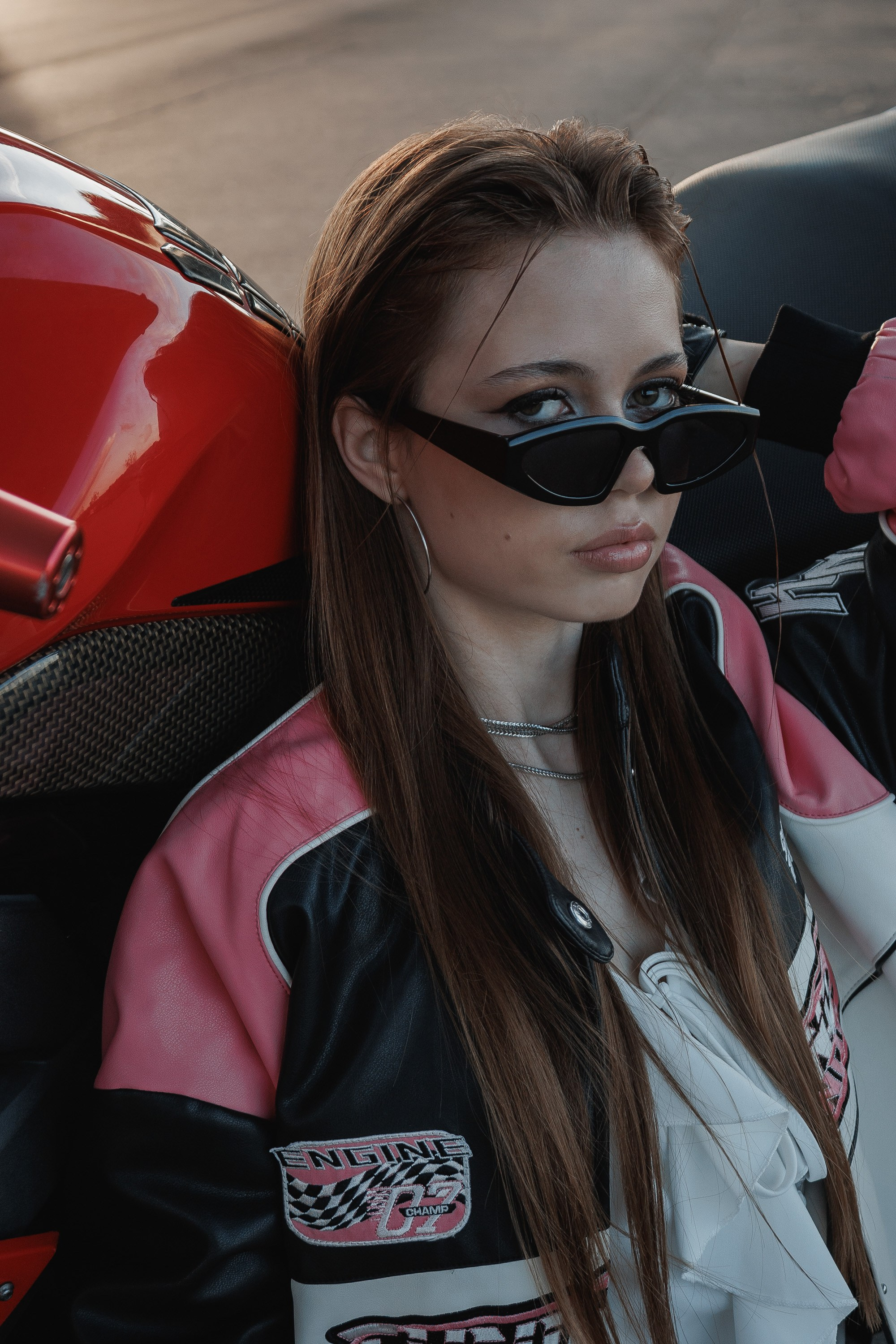 Съемка на мотоцикле. Ксю Галиасфарова — Фотограф Казань