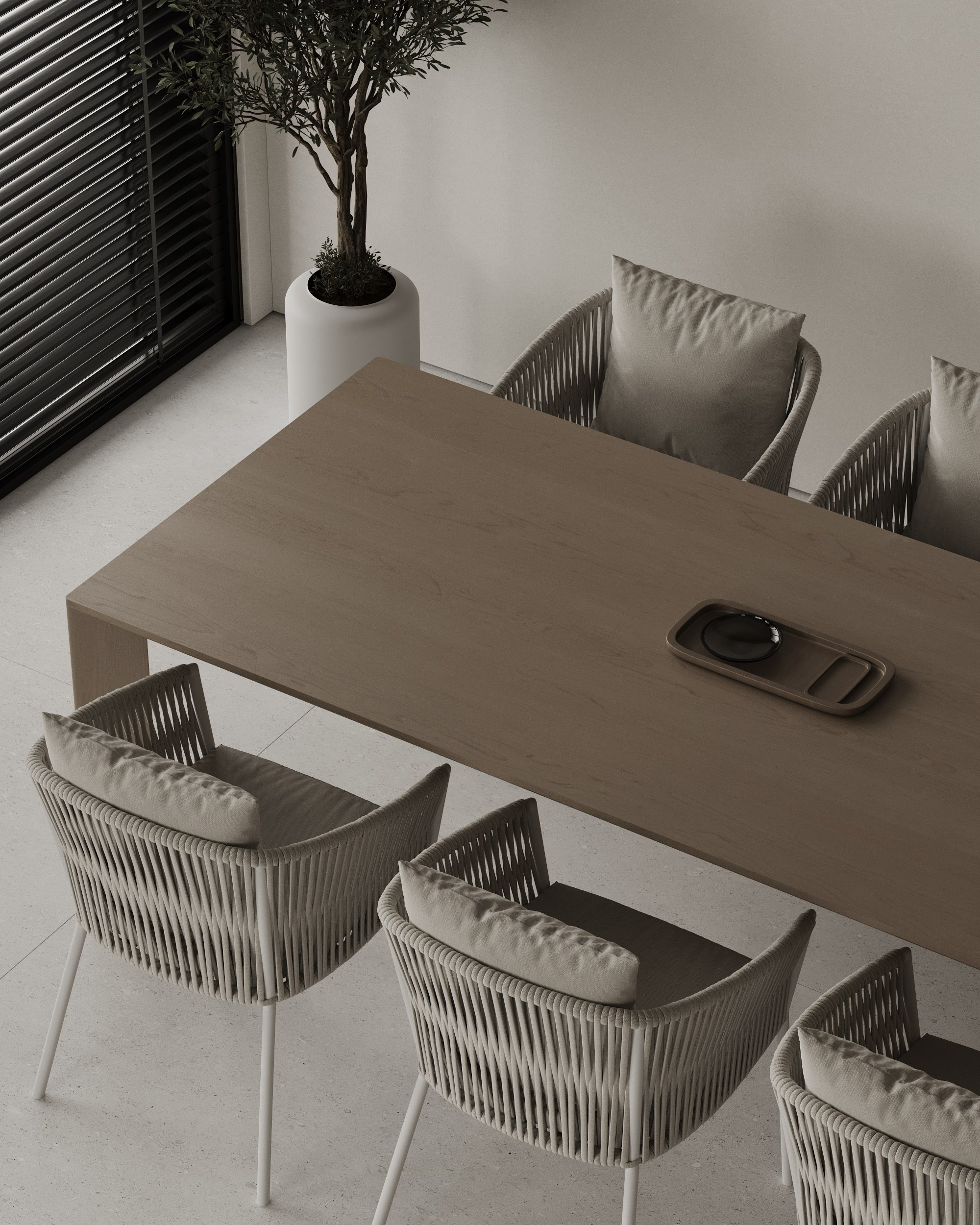 Living room and kitchen. Denis Konarev | Architectural Visualization Studio