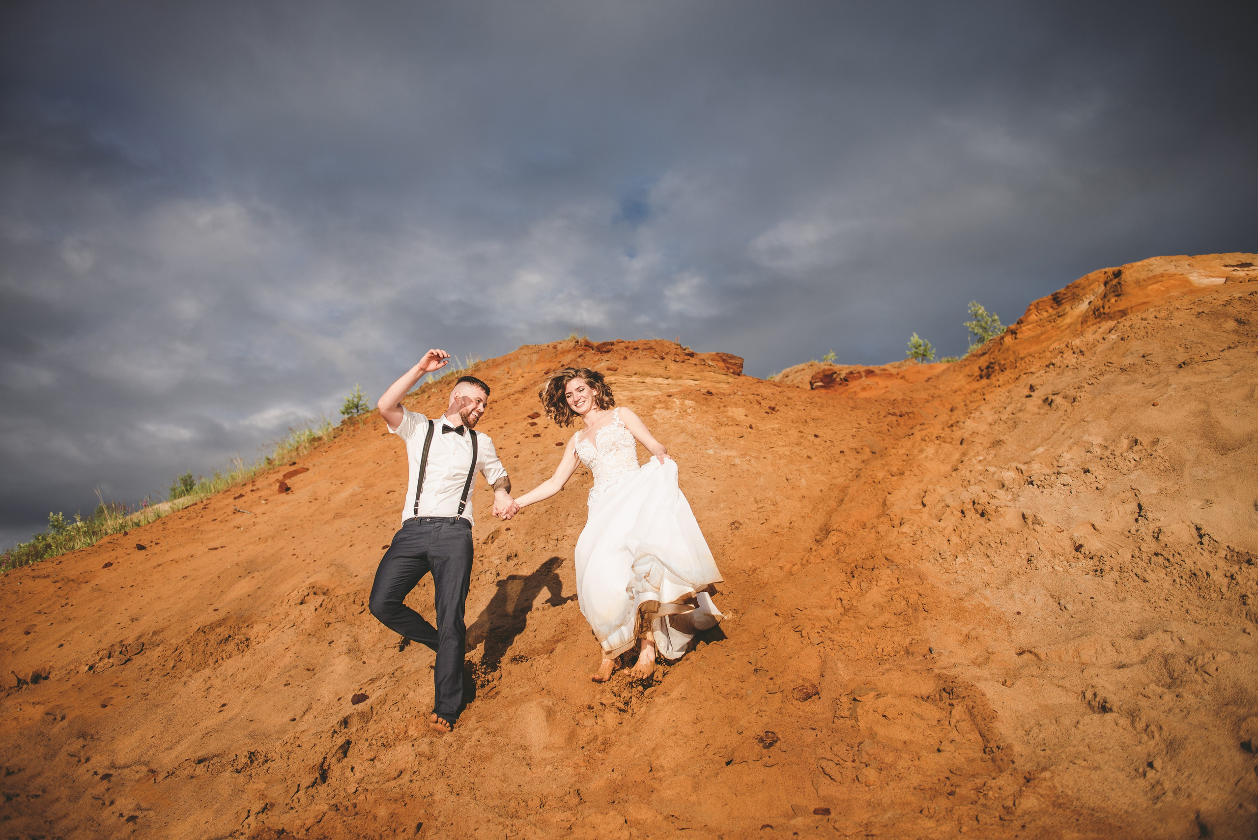 Выездная регистрация на песчаном карьере. Свадебный и семейный фотограф София Невская