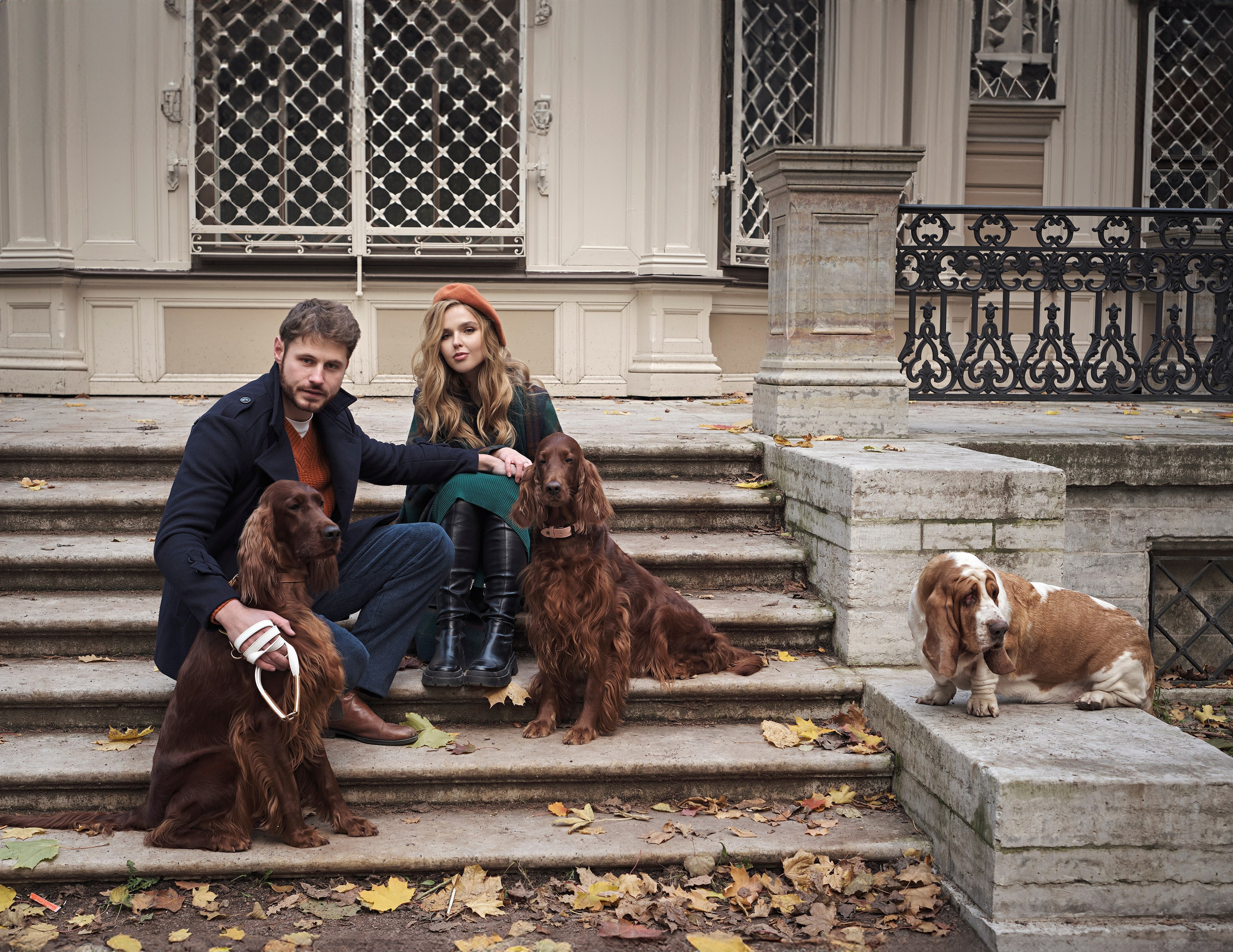 Лопухинский сад (собаки). Портретный фотограф в Санкт-Петербурге Елена Сергеева